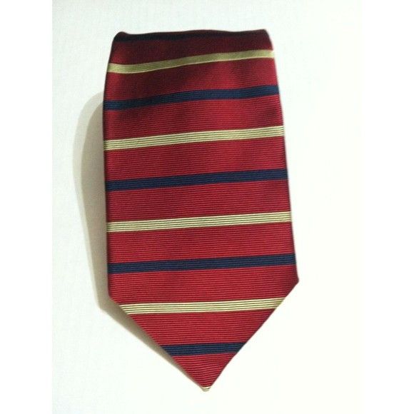 Brooks Brothers BROOKS BROTHERS MENS NEW RED 100%SILK TIE WIDTH:3 1/2" Size ONE SIZE - 2 Thumbnail