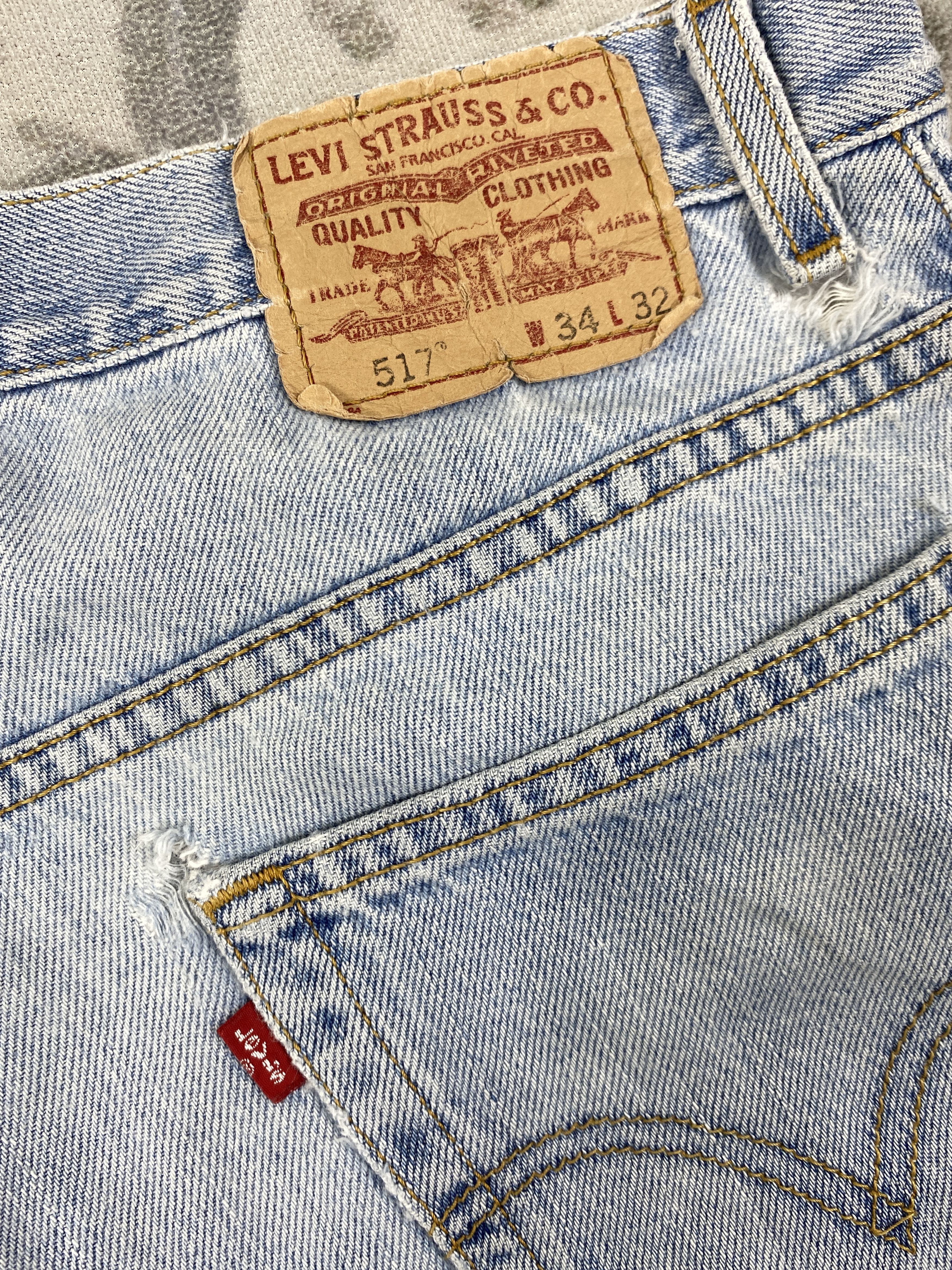 Levi's Vintage Levi's 517 Light Blue Wash Flare 34x33 Denim-JN1814 Size US 34 / EU 50 - 11 Thumbnail