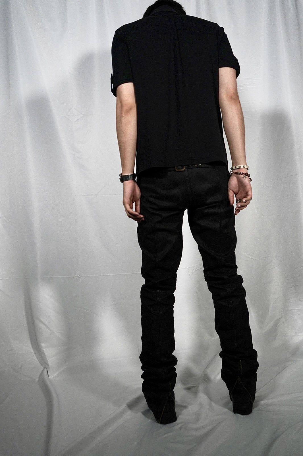 P.L.N. P.L.N waxed biker jeans Size US 30 / EU 46 - 13 Thumbnail