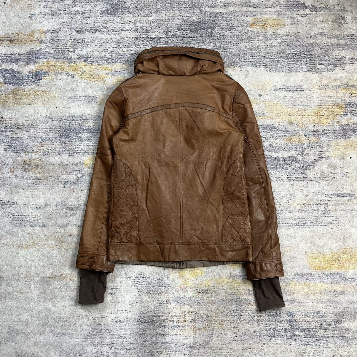14th Addiction Qualite bono leather jacket thumb hole sleeve vkei style Size US XS / EU 42 / 0 - 3 Thumbnail
