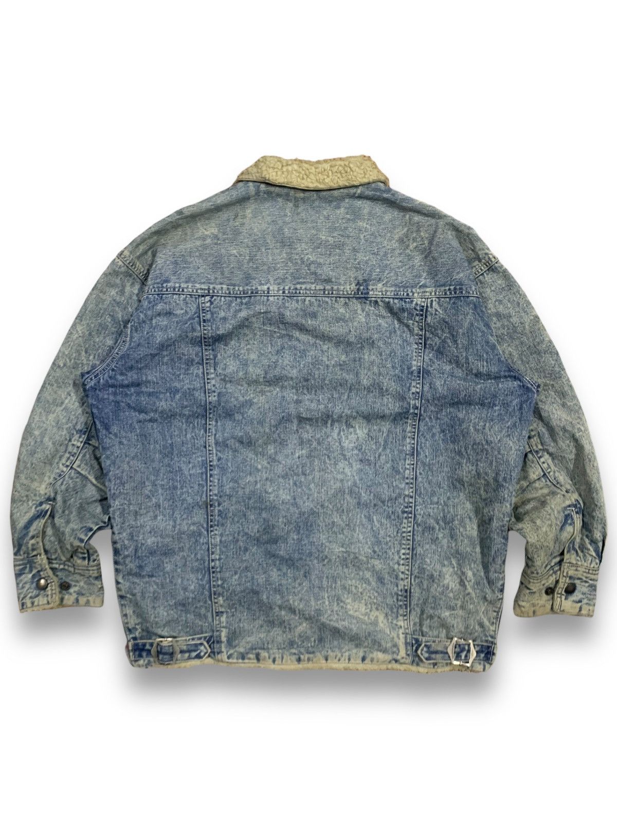 Japanese Brand Vintage Ice Fire Japan Oversized Sherpa Lined Denim Jacket Size US L / EU 52-54 / 3 - 2 Thumbnail