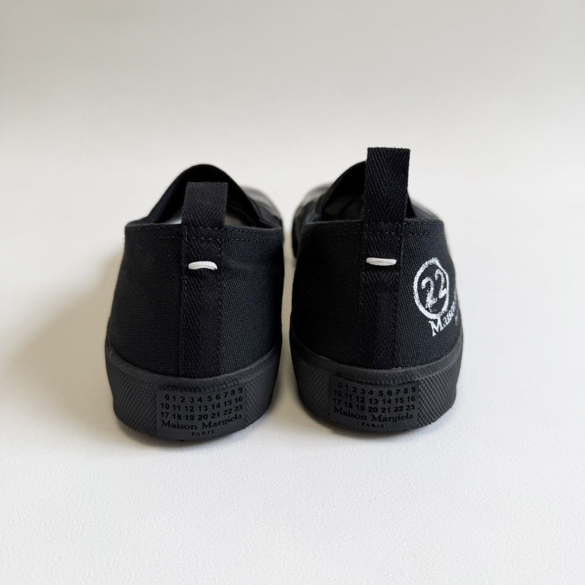 Maison Margiela S/S 20 Black ‘Resin Dipped’ Tabi Sneakers Size US 7 / IT 37 - 15 Thumbnail