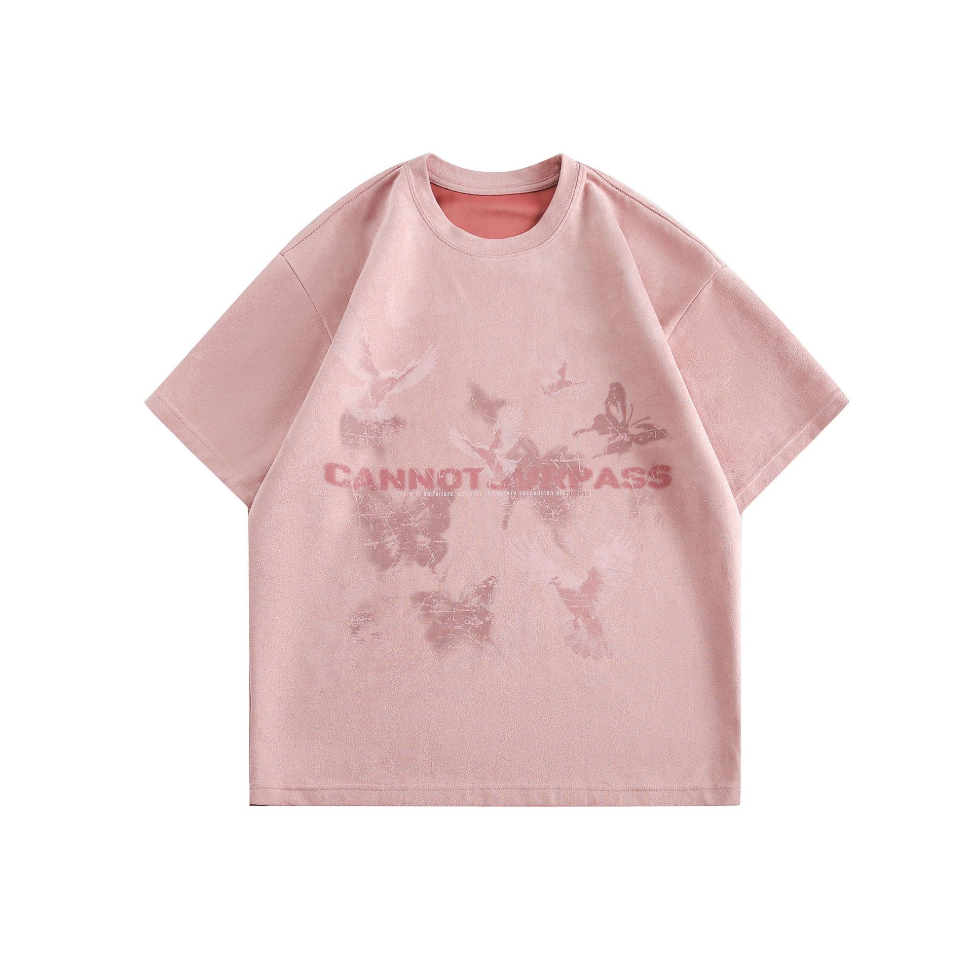 Japanese Brand × Vintage American retro suede butterfly round neck T-shirt y2k Size US M / EU 48-50 / 2 - 1 Thumbnail