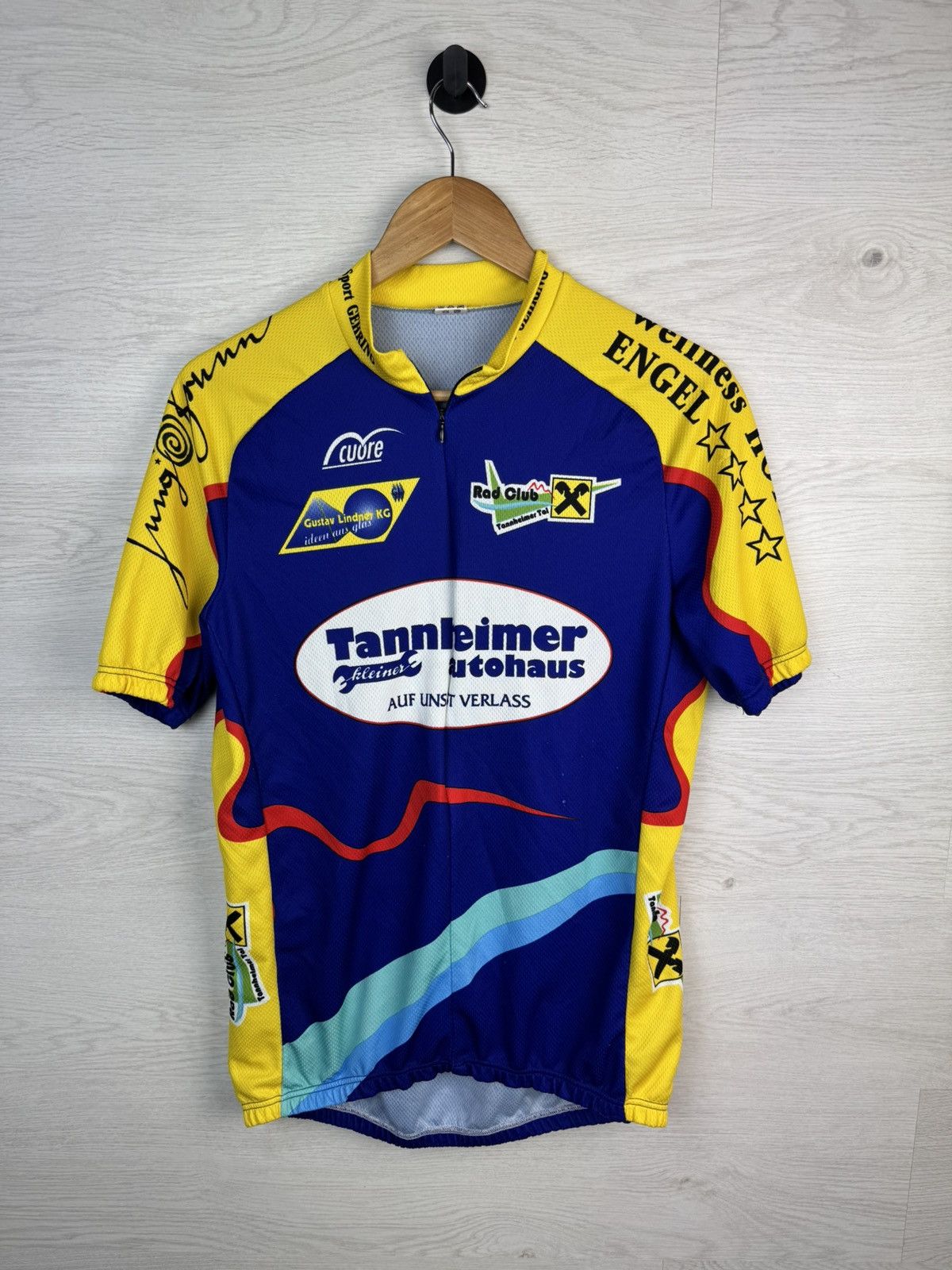 Vintage Vintage European Cycling Team Jersey Size US XL / EU 56 / 4 - 1 Thumbnail