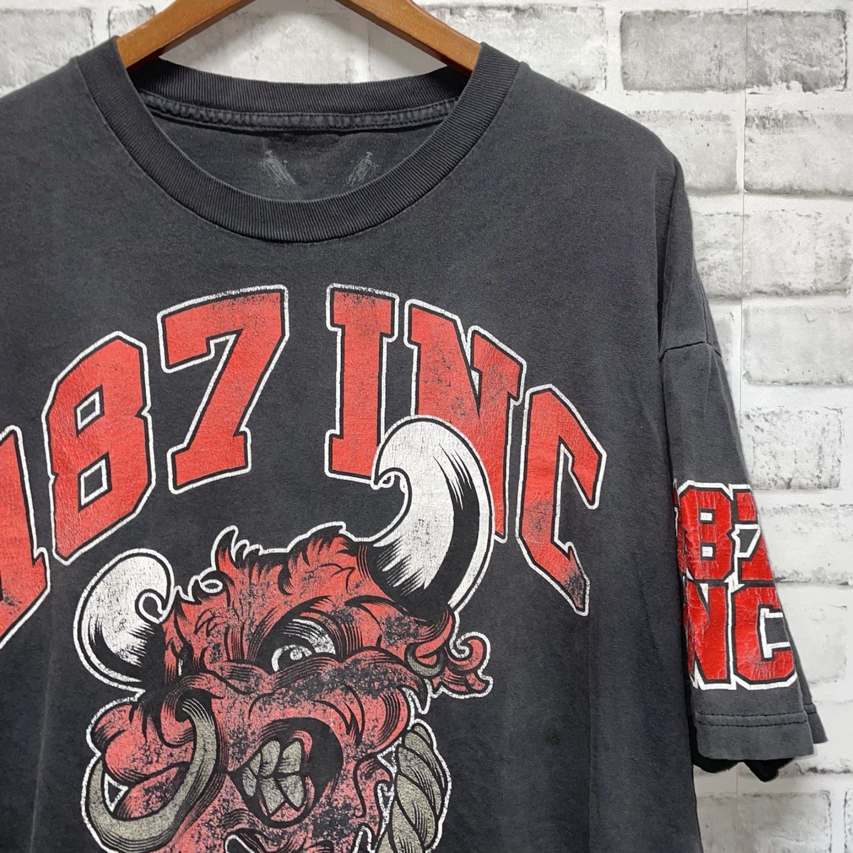 Vintage 187 INC Bullies Gray Graphic Tee Mens 3XL Shirt Size US XXL / EU 58 / 5 - 2 Thumbnail