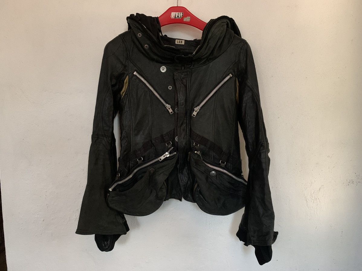 返品交換不可 rare 00s jacket レザー bono GOA - 中綿 military GOA ...