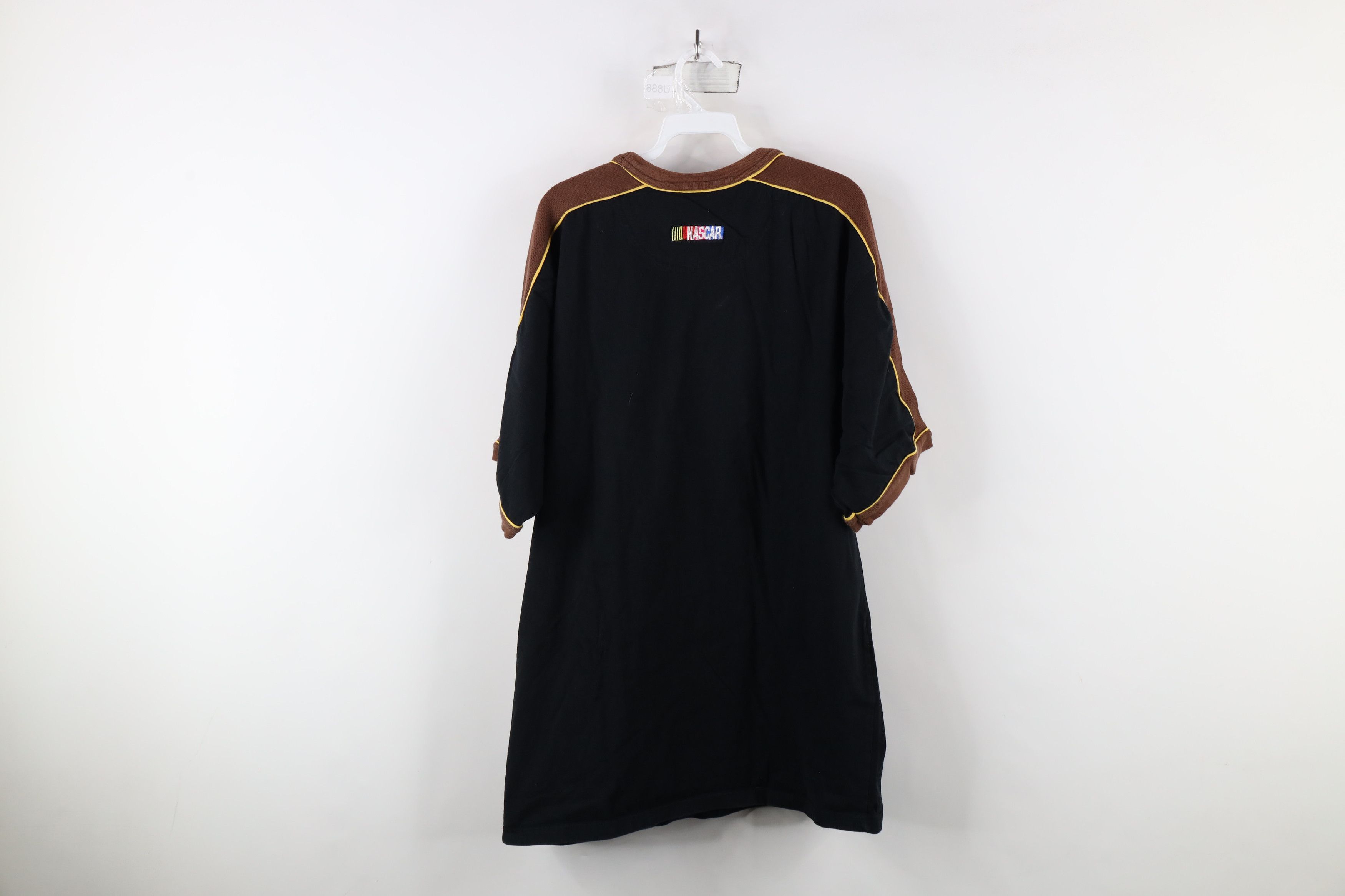 Vintage Vintage 90s NASCAR Out Dale Jarrett Racing T-Shirt Black Size US XL / EU 56 / 4 - 10 Thumbnail