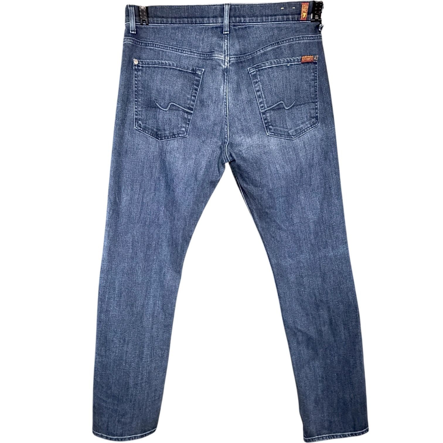 7 For All Mankind 7 For All Mankind Jeans Mens 34x32 Blue The Straight Dark Size US 34 / EU 50 - 2 Thumbnail