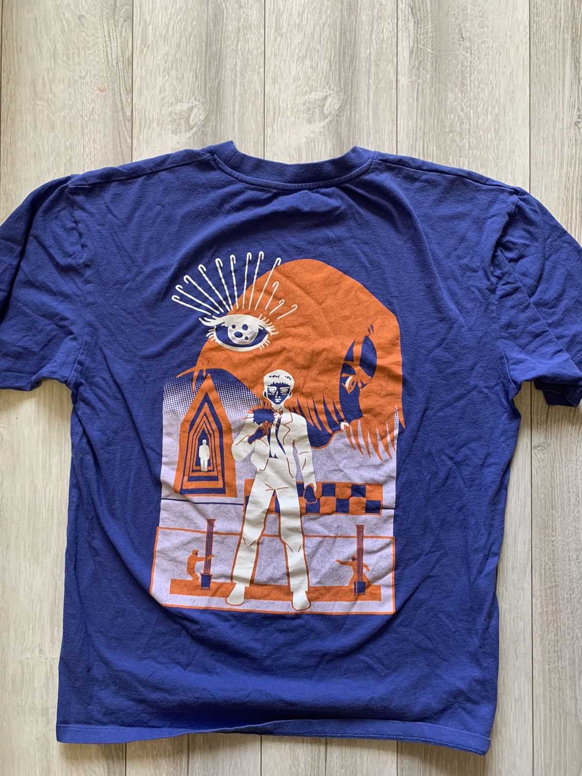 Edwin × Japanese Brand × Vintage Edwin Ninkyo Eiga T-Shirt - Dazzling Blue Size US L / EU 52-54 / 3 - 1 Thumbnail