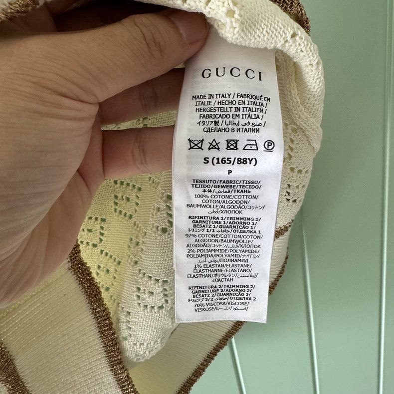 Gucci Gucci Beige knitted suspenders Size S / US 4 / IT 40 - 5 Thumbnail