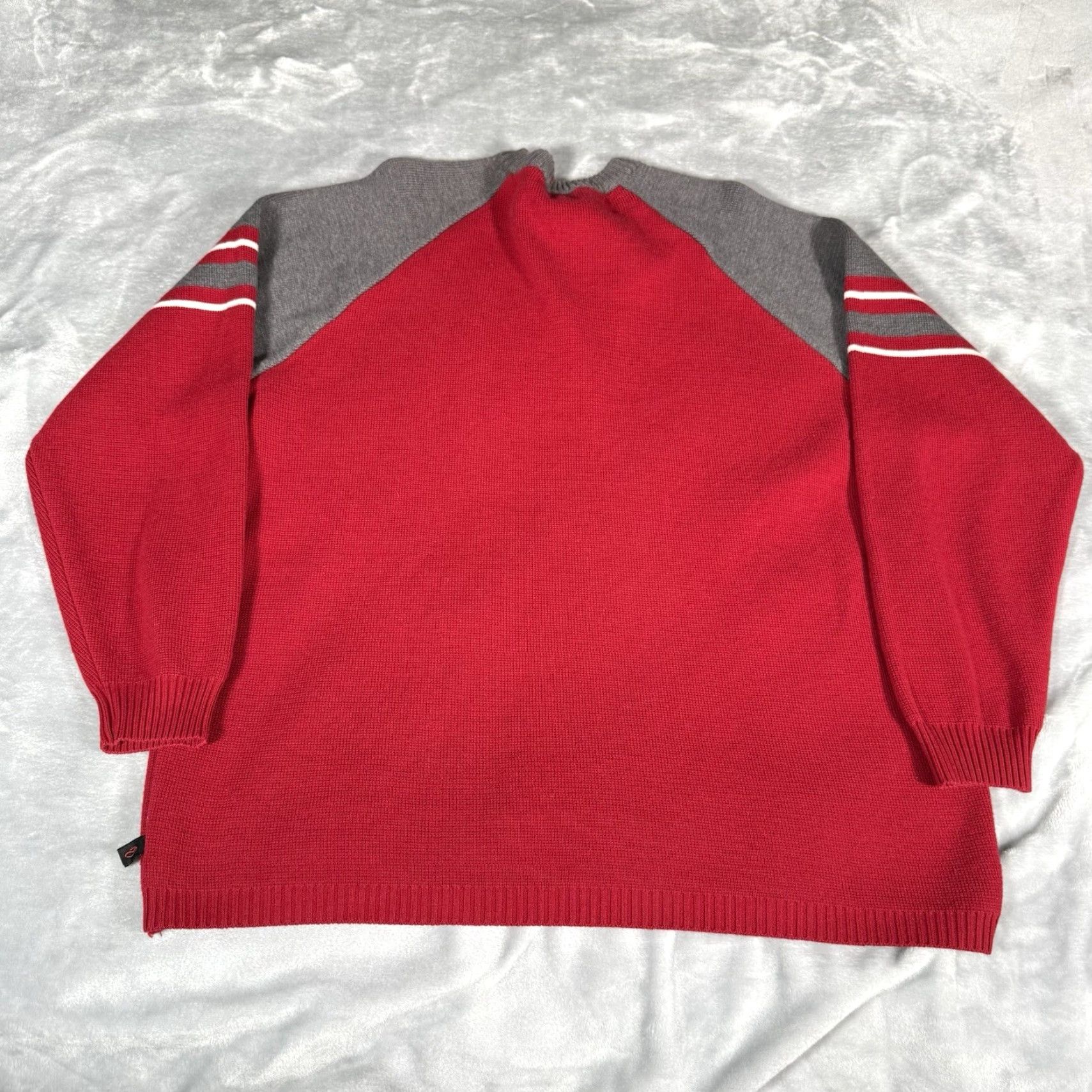 Vans VANS Vintage Sweater V Neck Mens L Striped Red Logo Knit Pullover Winter Grunge Retro 90s Shirt? Size US L / EU 52-54 / 3 - 5 Thumbnail