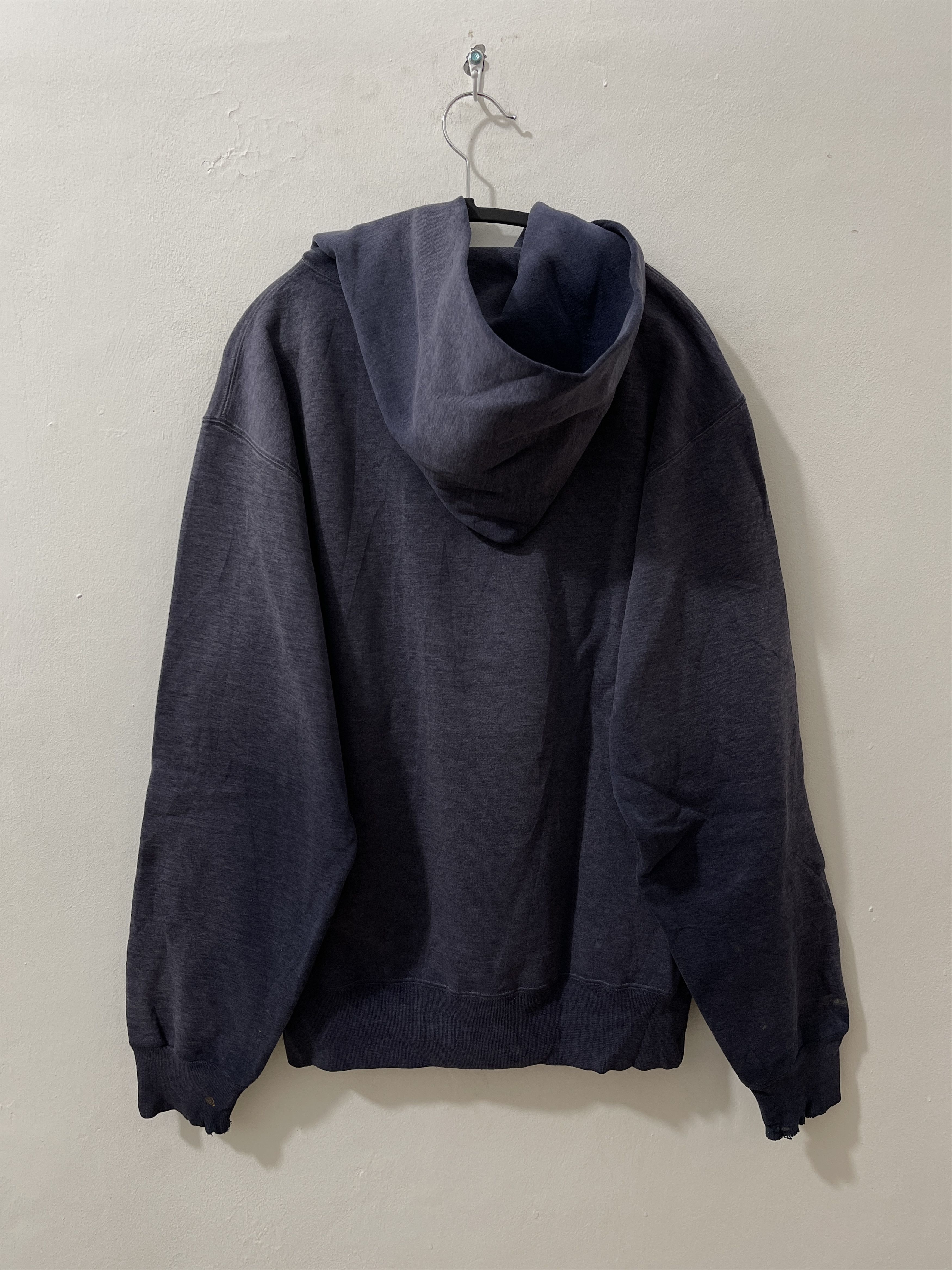 Russell Athletic Vintage Russel Blank Thrashed Pullover Hoodie Size US L / EU 52-54 / 3 - 6 Thumbnail