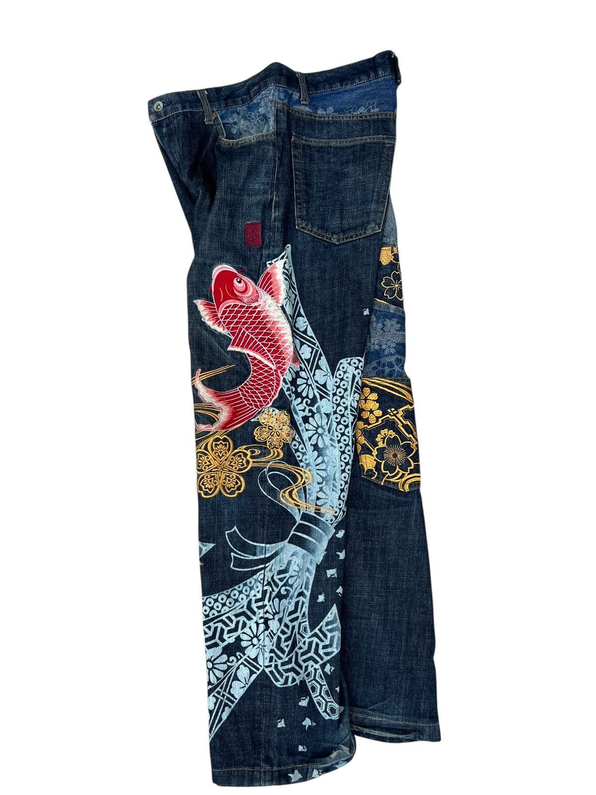 Karakuri Tamashii Karakuri Tamashi Embroidery Denim Multi Pocket Jeans Size US 34 / EU 50 - 21 Thumbnail