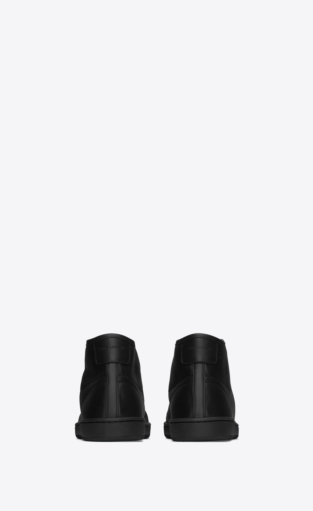Saint Laurent Paris o1bcso1str1224 Court Classic Sl/39 Mid Top Sneakers in Noir Size US 8 / EU 41 - 4 Thumbnail