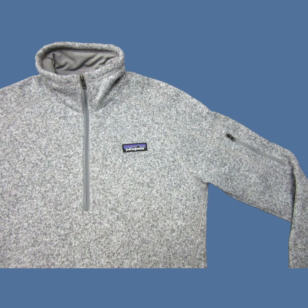 Patagonia Patagonia Jacket Womens Medium Gray Better Sweater Knit Fleece Outdoor 1/4 Zip Hiking Sleeve Zip Pocket Mens/Womens Size M / US 6-8 / IT 42-44 - 1 Thumbnail