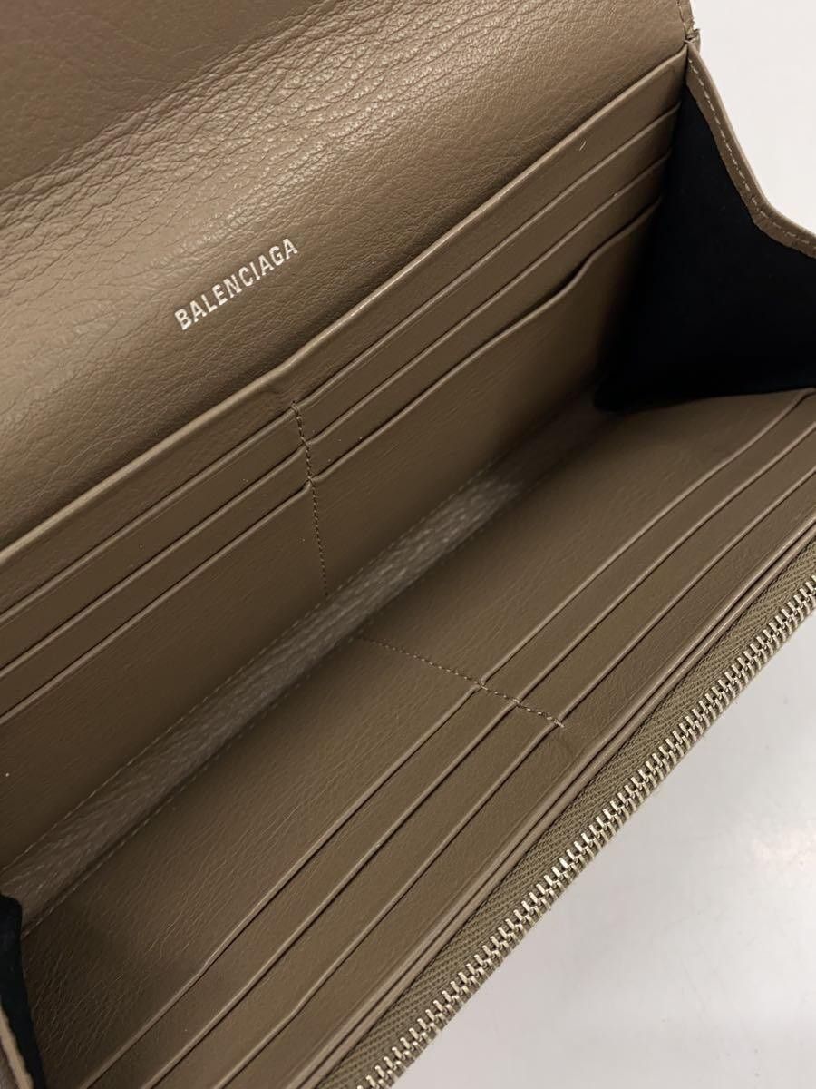 Balenciaga Balenciaga Leather Long Wallet Beige Size ONE SIZE - 6 Thumbnail