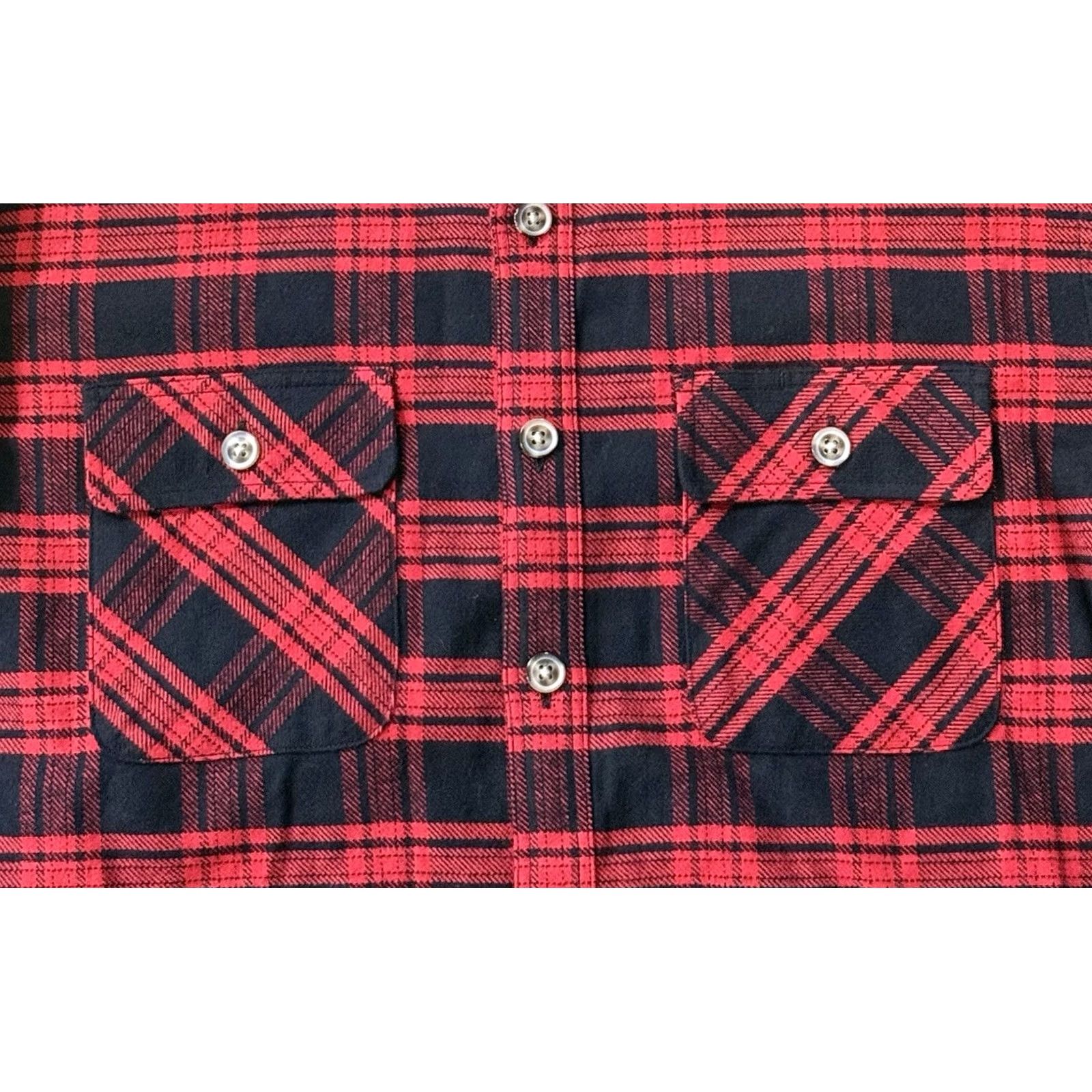 Tecovas Tecovas Ranch Wear Flannel Overshirt Large Buffalo Plaid Shirt Button-Up Chest Pockets Multicolor Cotton Western Cowboy USA L Regular NWT Size US L / EU 52-54 / 3 - 5 Thumbnail
