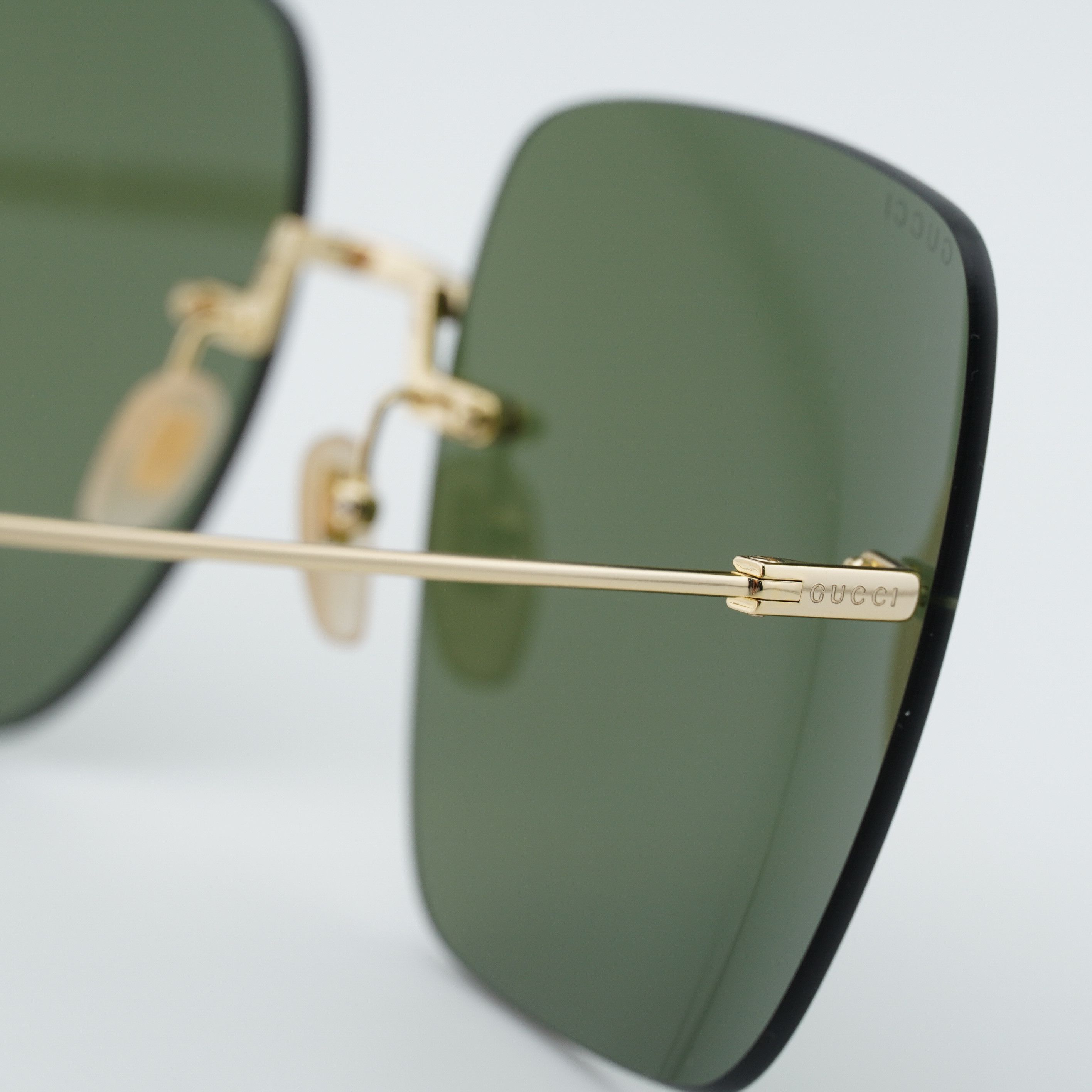 Gucci Gucci GG1147S 002 Rimless Sunglasses Gold Butterfly Frame Size ONE SIZE - 11 Thumbnail