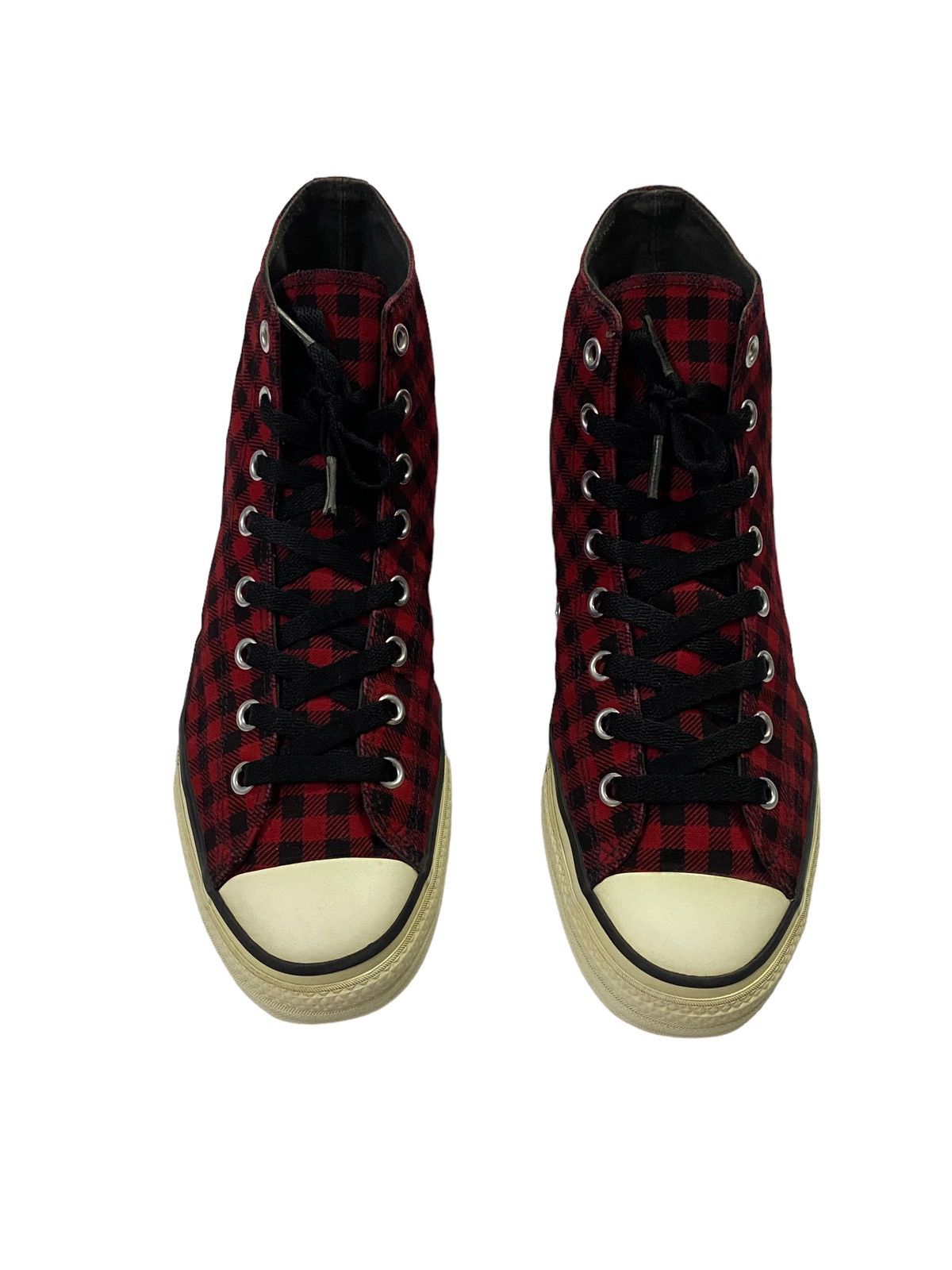 Number (N)ine NUMBER (N)INE Red Plaind Punk Sneakers Size US 9 / EU 42 - 12 Thumbnail