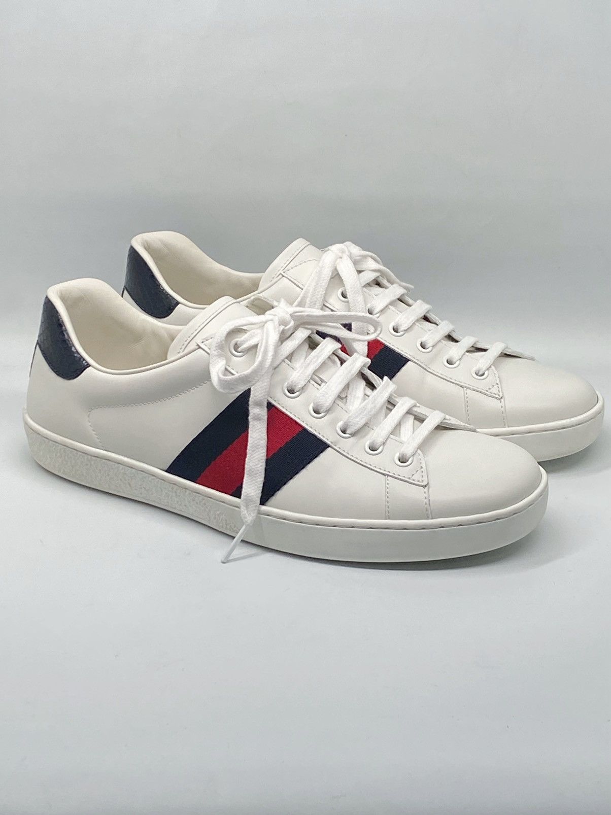 Gucci Gucci New Ace Leather Sneakers size 8.5/us size 9.5 Size US 9.5 / EU 42-43 - 3 Thumbnail