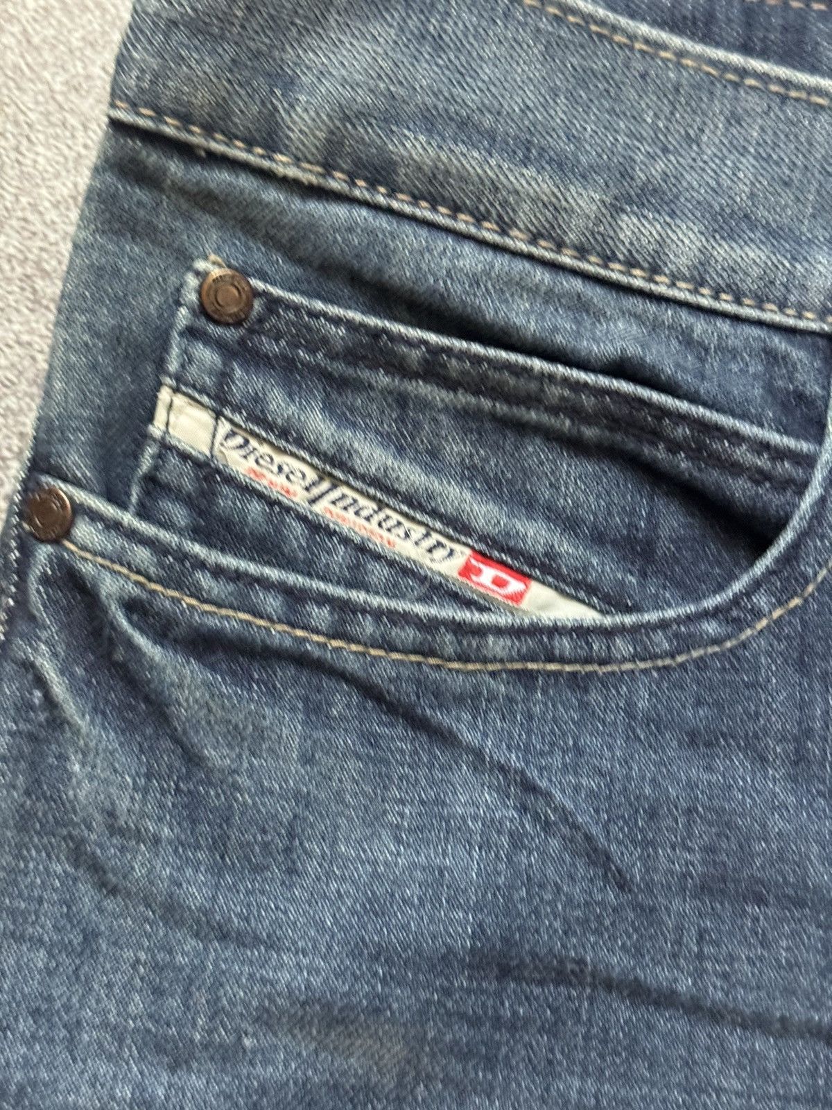 Diesel × Diesel Black Gold Diesel 34 flared denim pant trouser Jean chino distressed Size US 34 / EU 50 - 9 Thumbnail