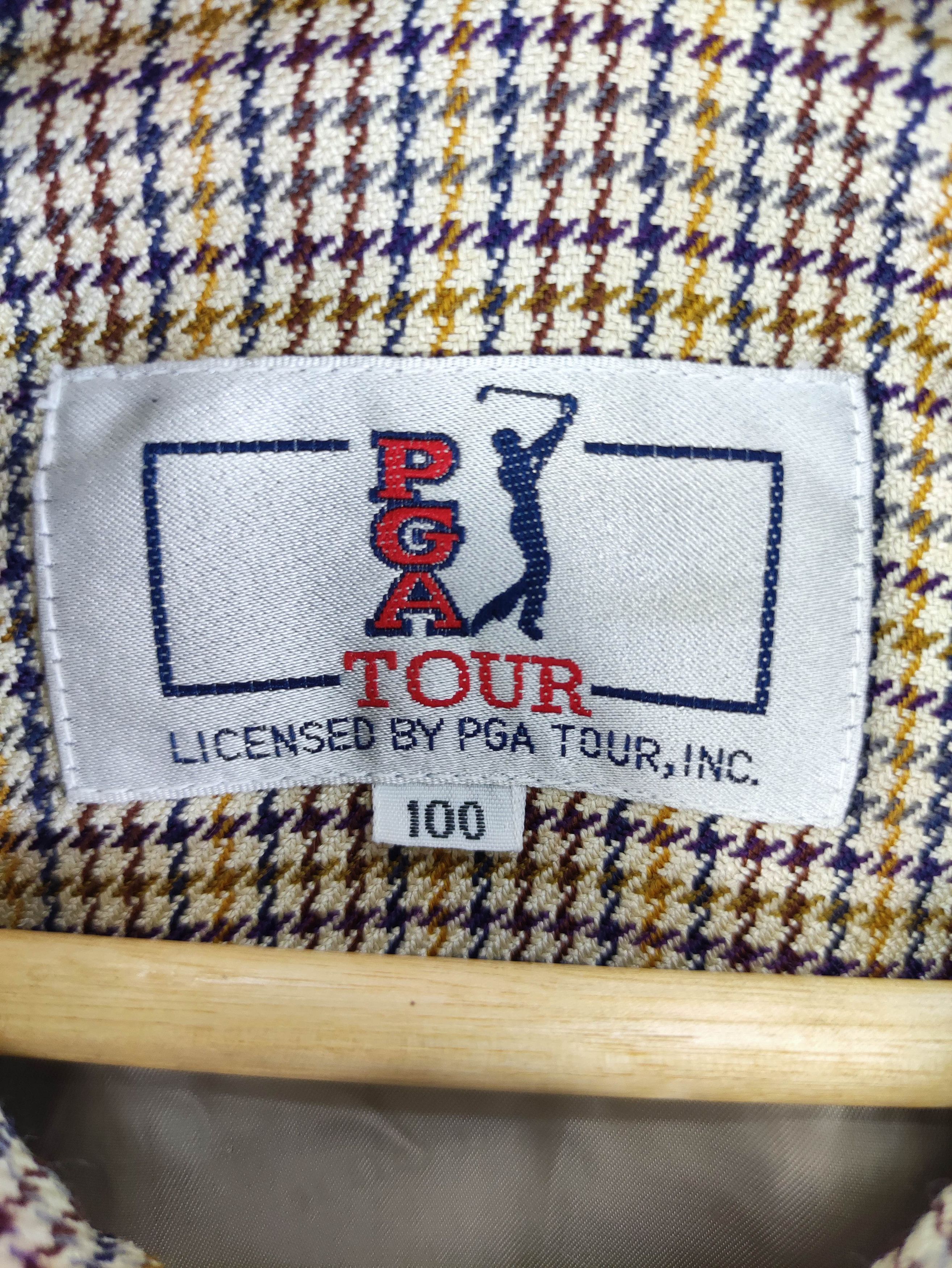 PGA Tour Vintage Pga Houndstooth Casual Jacket Zipper Size US L / EU 52-54 / 3 - 4 Thumbnail
