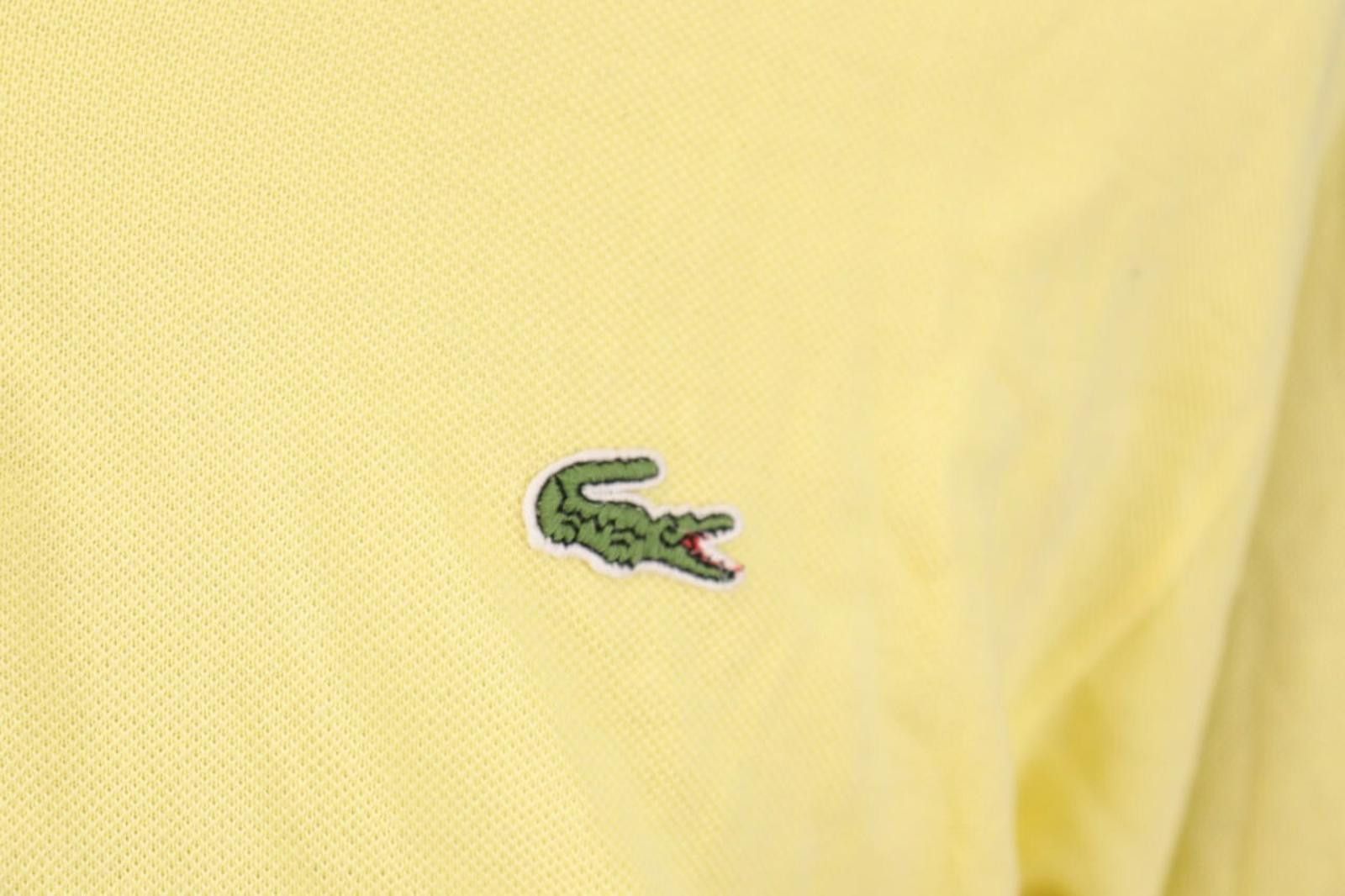 Lacoste Lacoste Yellow Summer Short Sleeve Polo Shirt Size 6 / XL Size US XL / EU 56 / 4 - 4 Thumbnail
