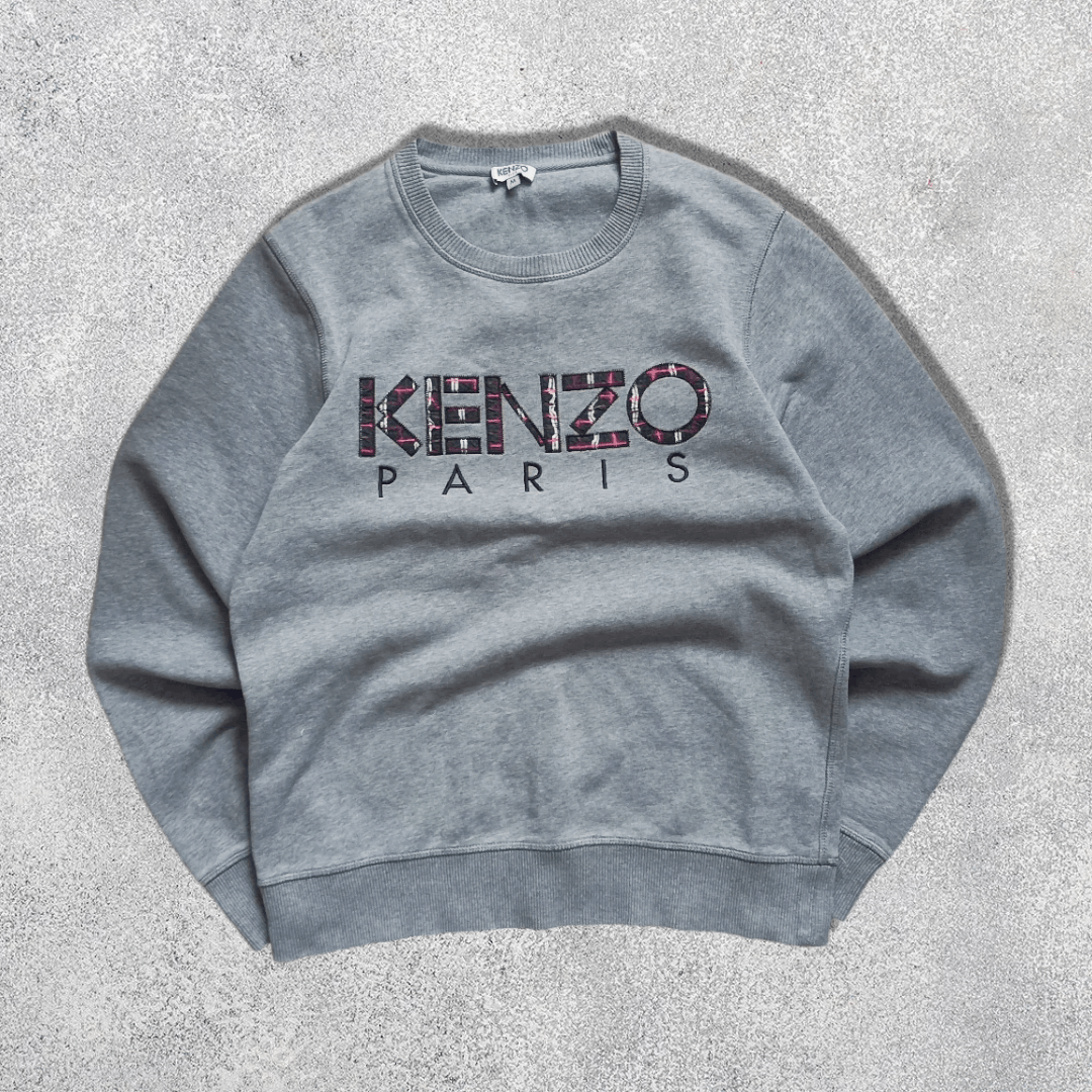 Pre-owned Kenzo Gray Cotton Sweatshirt In Grey