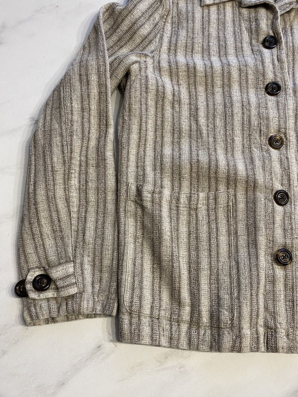 Our Legacy Our legacy Square striped Square jacket cotton wool luxury Size S / US 4 / IT 40 - 4 Thumbnail