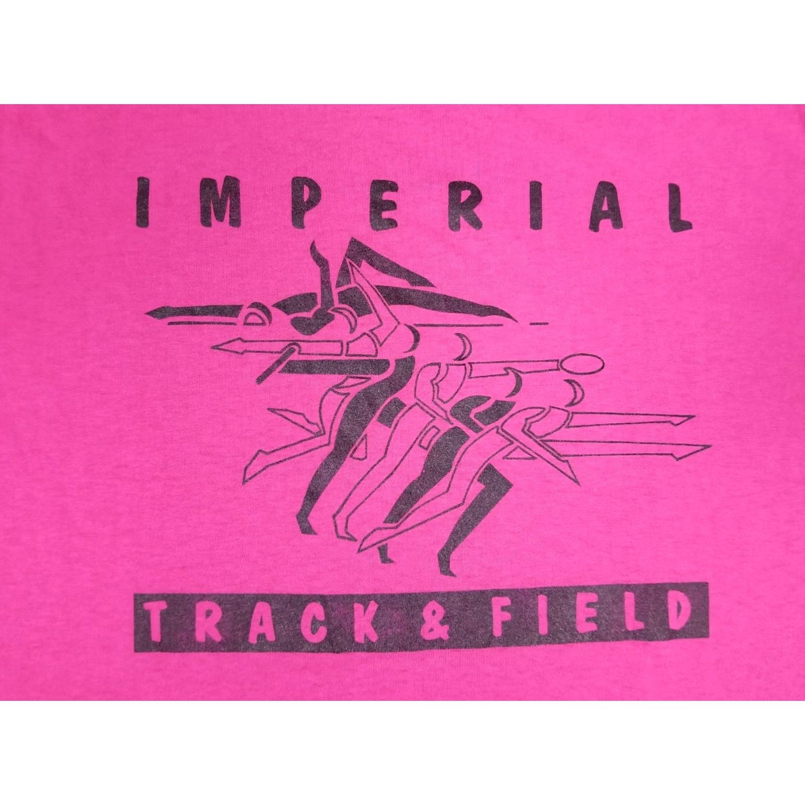 Imperial VINTAGE 90' T-SHIRT XLARGE Pink THIN 50/50 TRACK & FILED ROSE IMPERIAL Size US XL / EU 56 / 4 - 2 Thumbnail