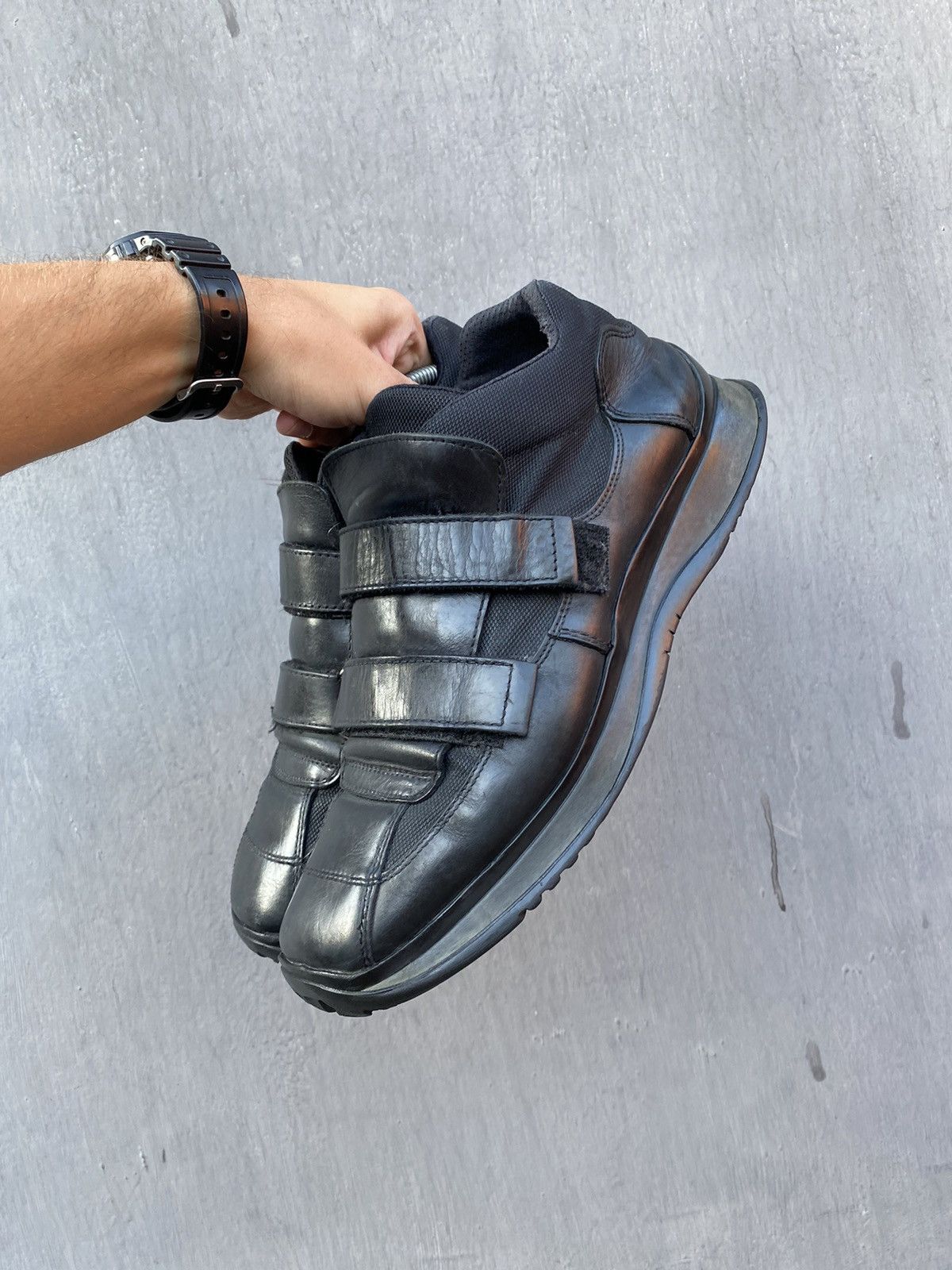 Prada × Vintage Prada 00s Vintage Leather straps shoes size 10.5 Size US 10.5 / EU 43-44 - 3 Thumbnail