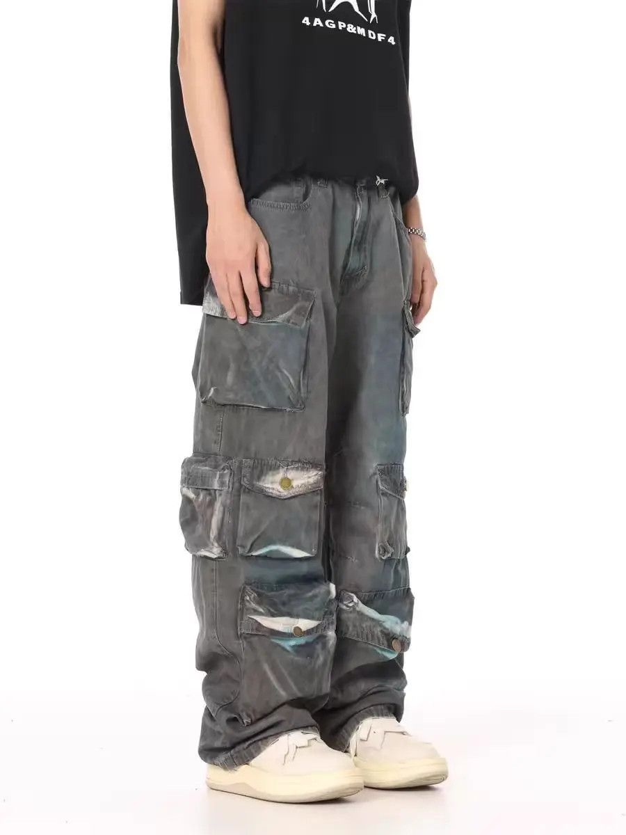 Designer × Japanese Brand Vintage Streetwear Hip Hop Loose Casual Pants Size US 33 - 3 Thumbnail
