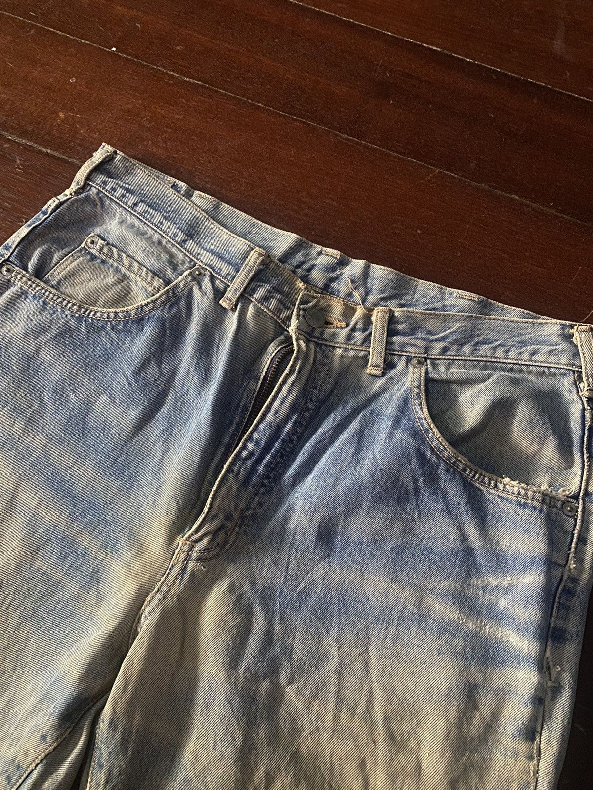Edwin × Vintage FIRE 🔥 VINTAGE EDWIN INTERNATIONAL distressed faded mud wash Size US 36 / EU 52 - 6 Thumbnail