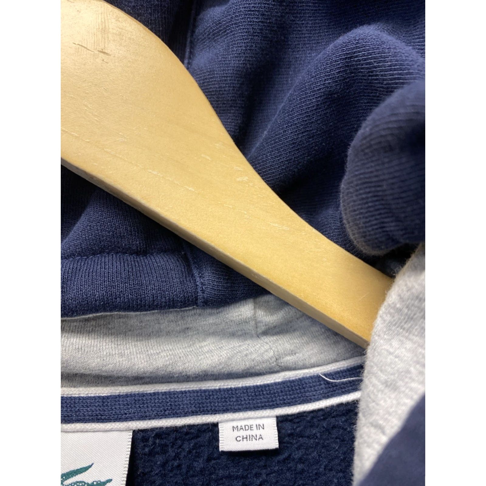 Lacoste Lacoste Slim Full Zip Hoodie Men Navy 2XL Crocodile Logo Pockets Size US XXL / EU 58 / 5 - 4 Thumbnail