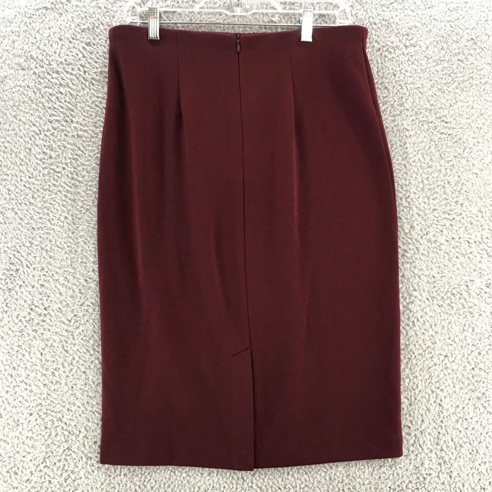 Vintage Philosophy Red Midi Skirt Womens 10 Back Zip Formal Elegant Size 32" / US 10 / IT 46 - 6 Thumbnail