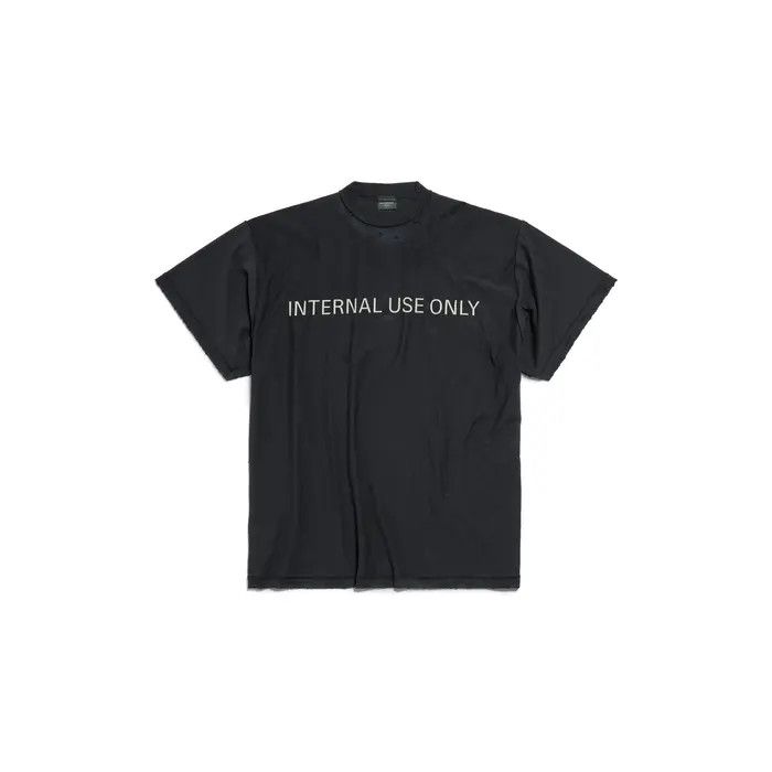 Balenciaga o1w1db10226 Internal Use Only Inside-Out T-Shirt Oversized Size US XXL / EU 58 / 5 - 1 Thumbnail