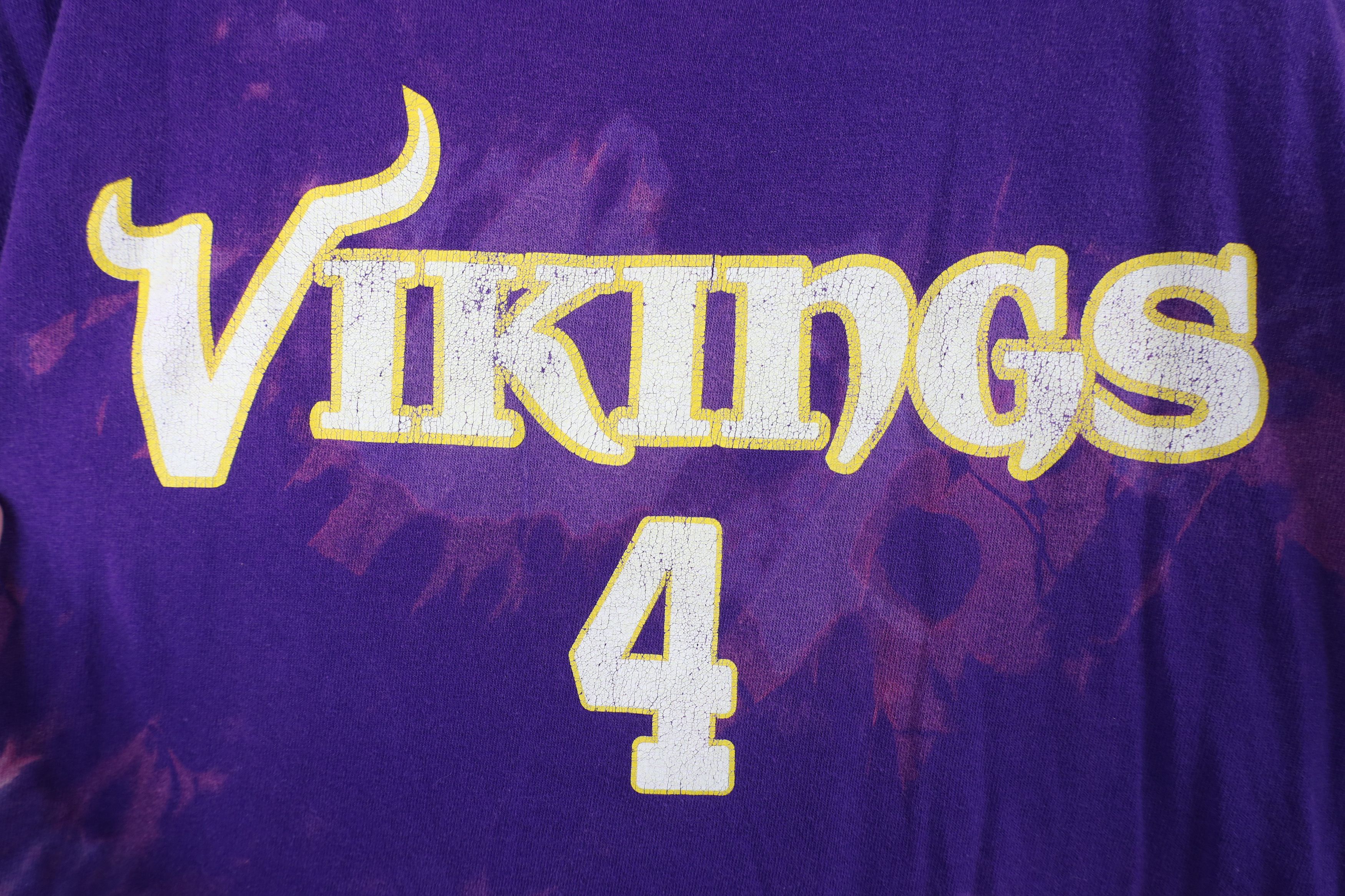 Vintage Vintage Favre Minnesota Vikings Football Jersey T-Shirt Size US L / EU 52-54 / 3 - 4 Thumbnail