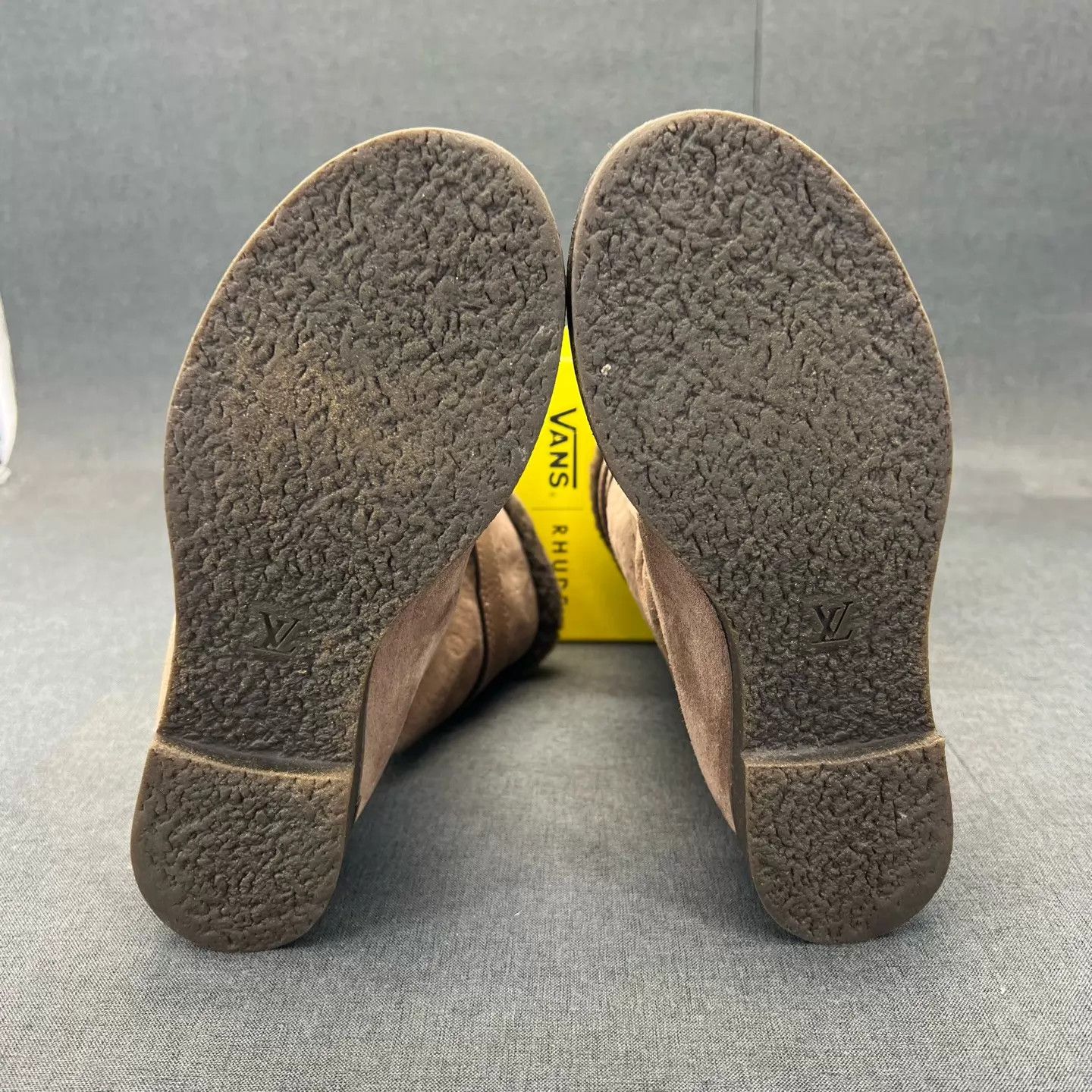 Louis Vuitton LV Wool-Embossed Mid-Calf Boots 35.5 Worn Few Times w/Box Size US 5 / IT 35 - 6 Thumbnail