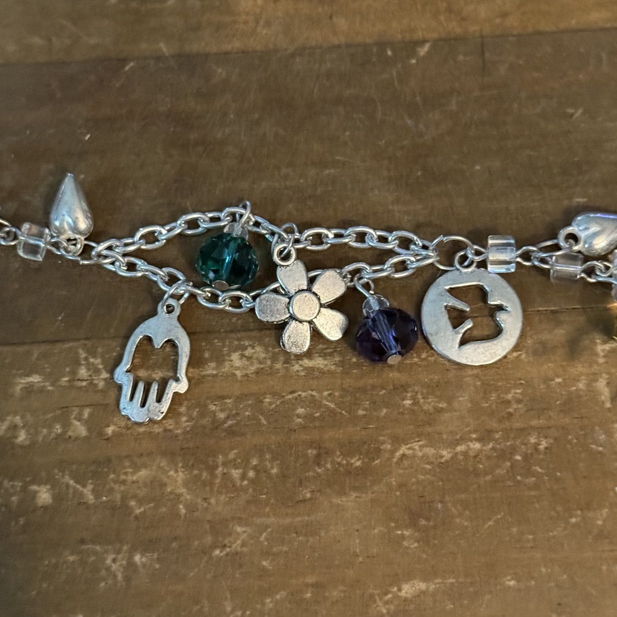Other Silver tone love charm bracelet Size ONE SIZE - 2 Thumbnail