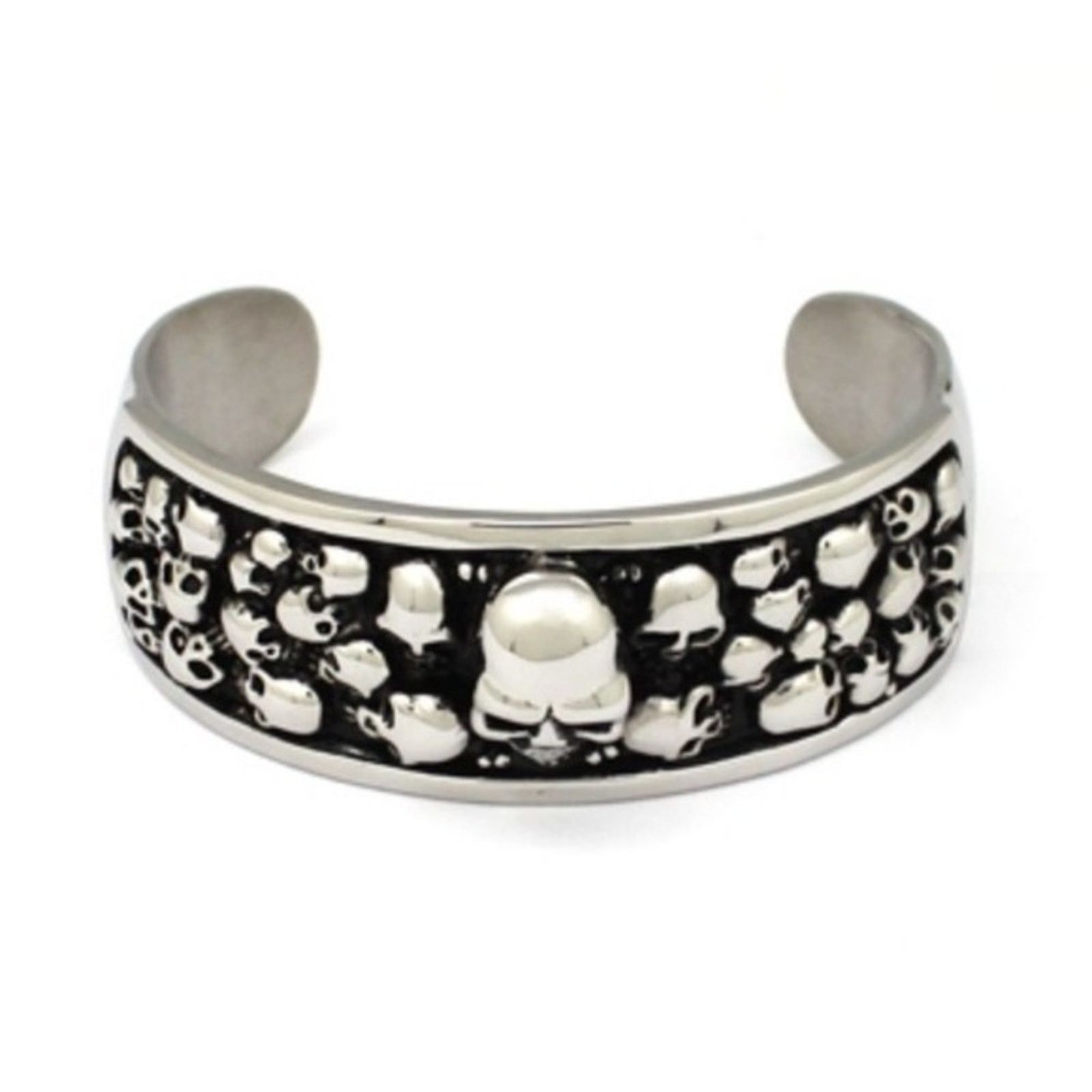 Other Stainless steel Skull biker bangle bracelet‎ Size ONE SIZE - 1 Preview