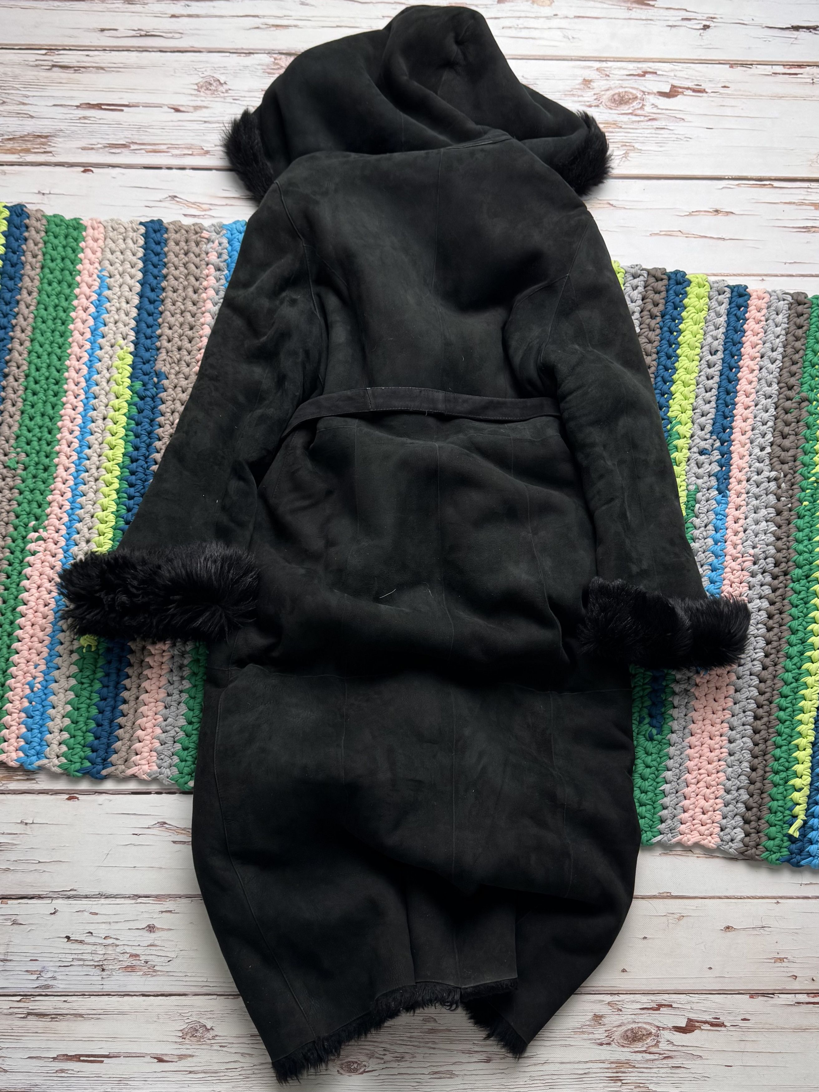 Vintage Vintage Real Leather Hooded Coat (D15)(D10) Size XL / US 12-14 / IT 48-50 - 16 Thumbnail
