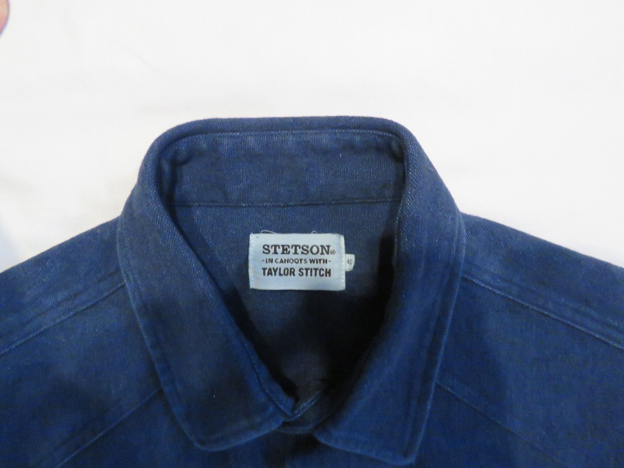 Stetson × Taylor Stitch Stetson x Taylor Stitch Indigo Western Work Shirt (40) NWOT Size US M / EU 48-50 / 2 - 2 Thumbnail