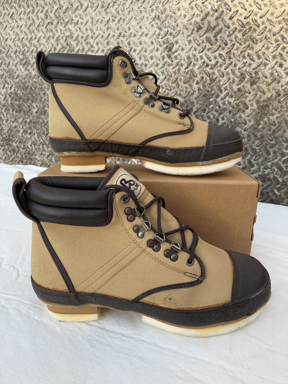Pro Line PRO-LINE Fishing Wading Boots Steel Shank Nylon Brown 10 Size US 10 / EU 43 - 1 Thumbnail