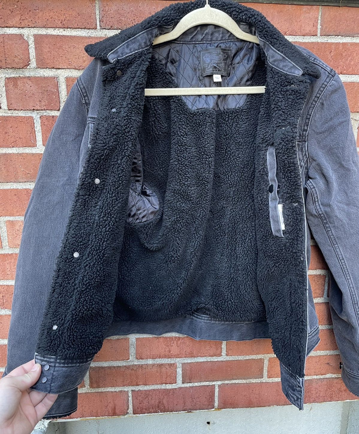 Diesel Diesel Denim Sherpa Lined Jacket Black Size US L / EU 52-54 / 3 - 4 Thumbnail
