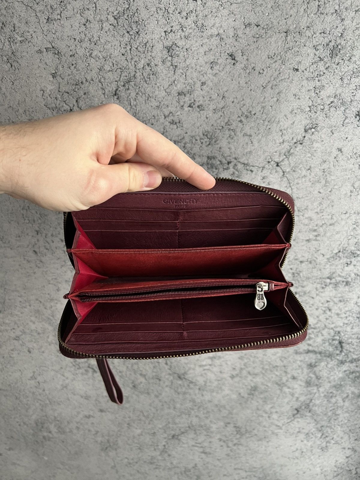 Givenchy Givenchy Leather Wallet Purse Red Luxury Size ONE SIZE - 13 Thumbnail