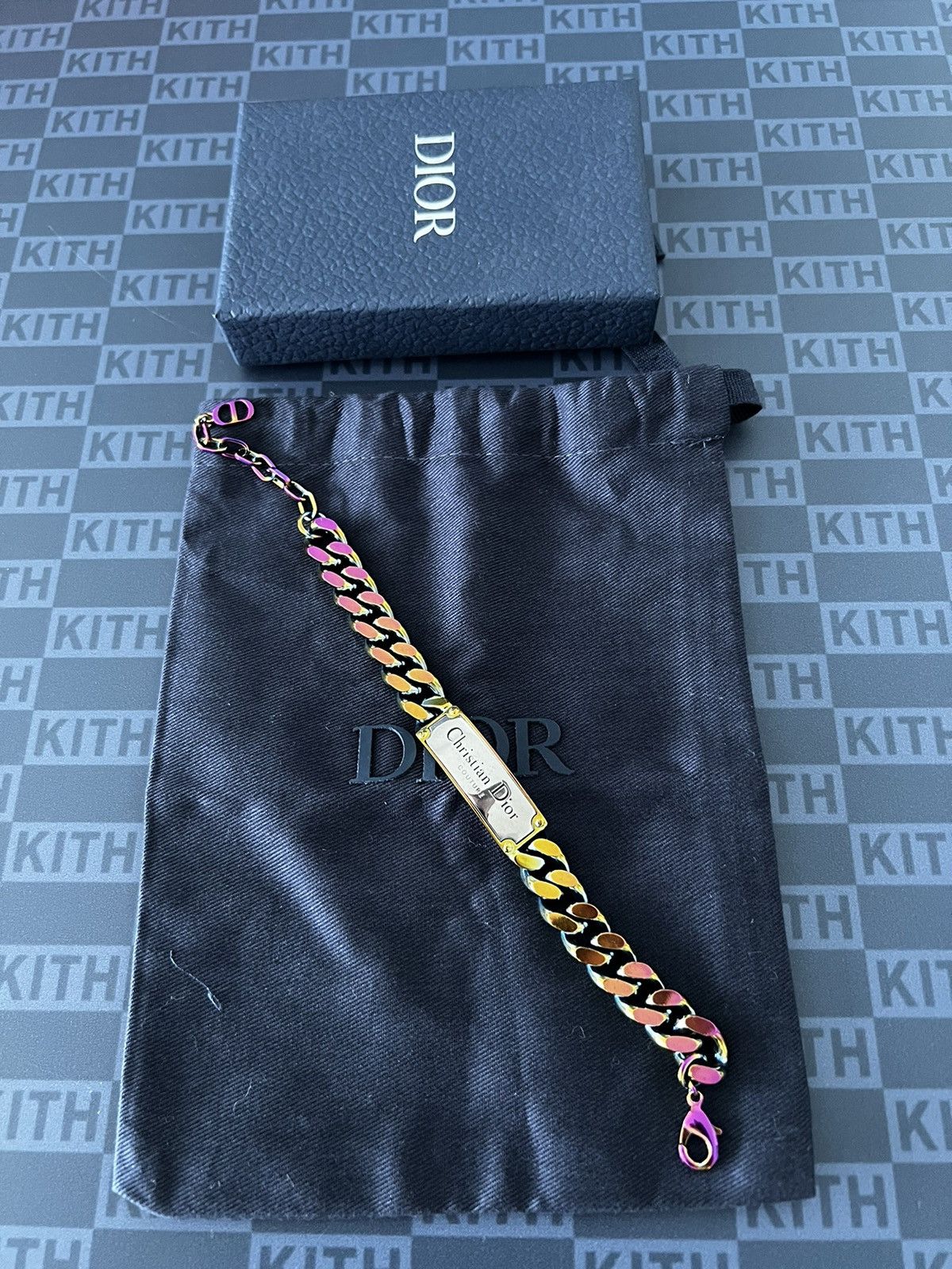 Dior Iridescent Brass Bracelet