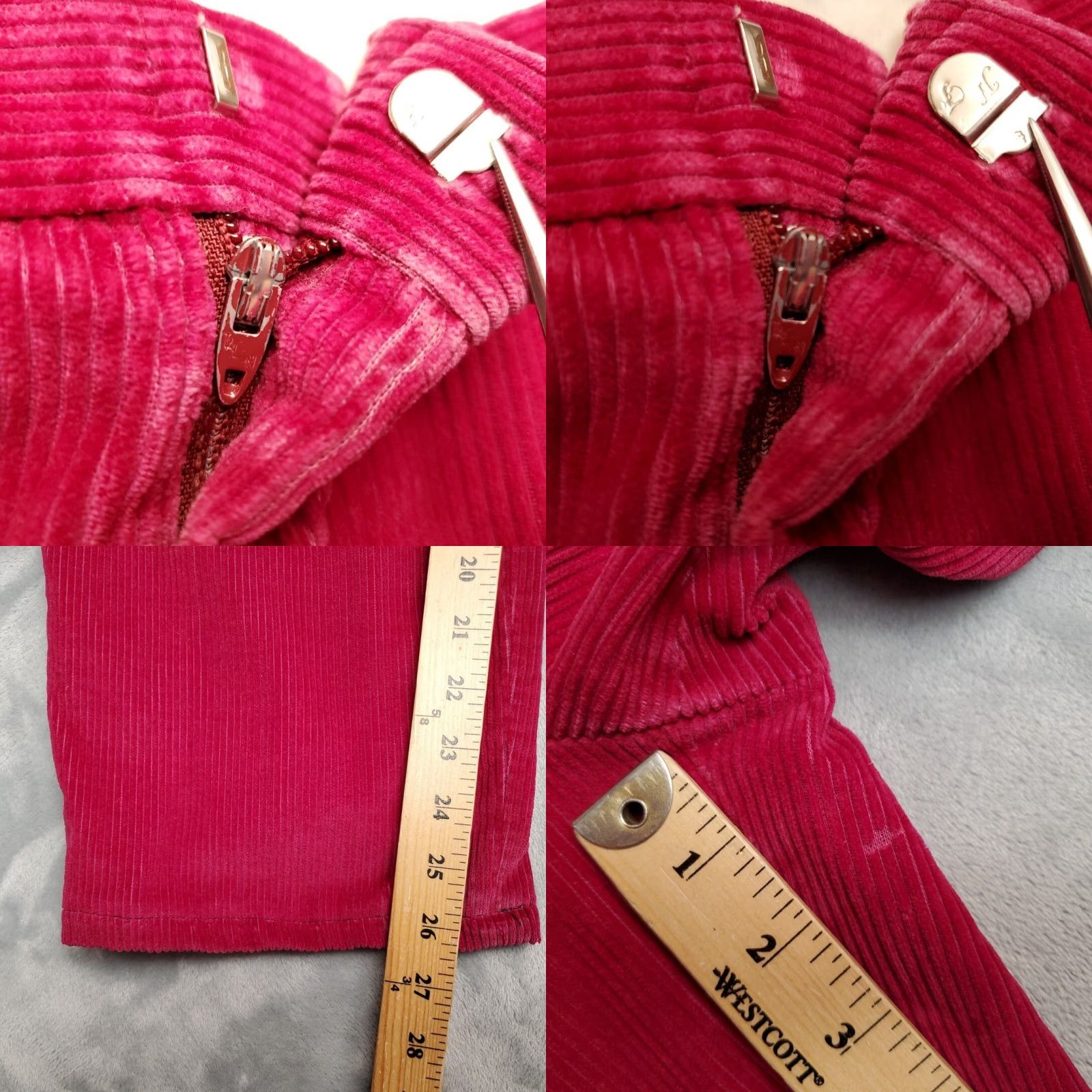 Vintage VINTAGE LL Bean Pants Womens 14 Pink Corduroy Wide Wale Pleated Front Classic Retro 90s Size 36" / US 14 / IT 50 - 10 Thumbnail