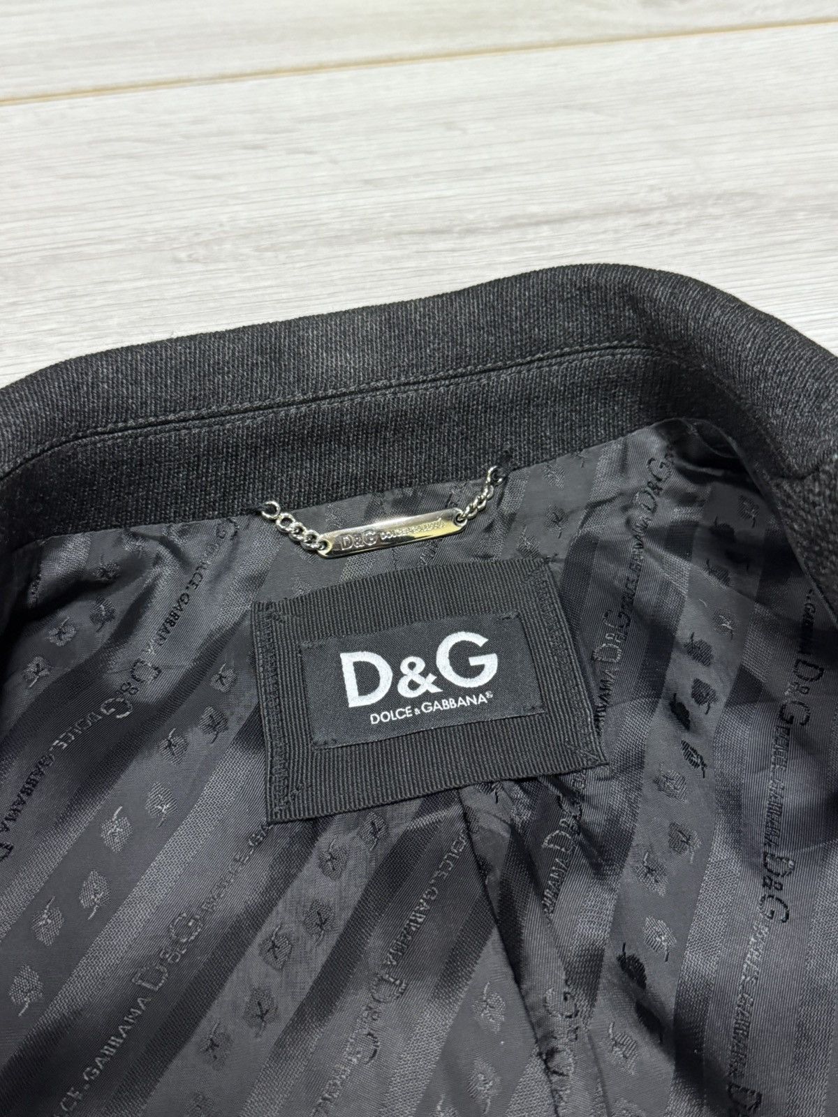 Dolce & Gabbana D&G Patchwork Wool Double-Breasted Coat, Size 48 Dolce Size US M / EU 48-50 / 2 - 5 Thumbnail