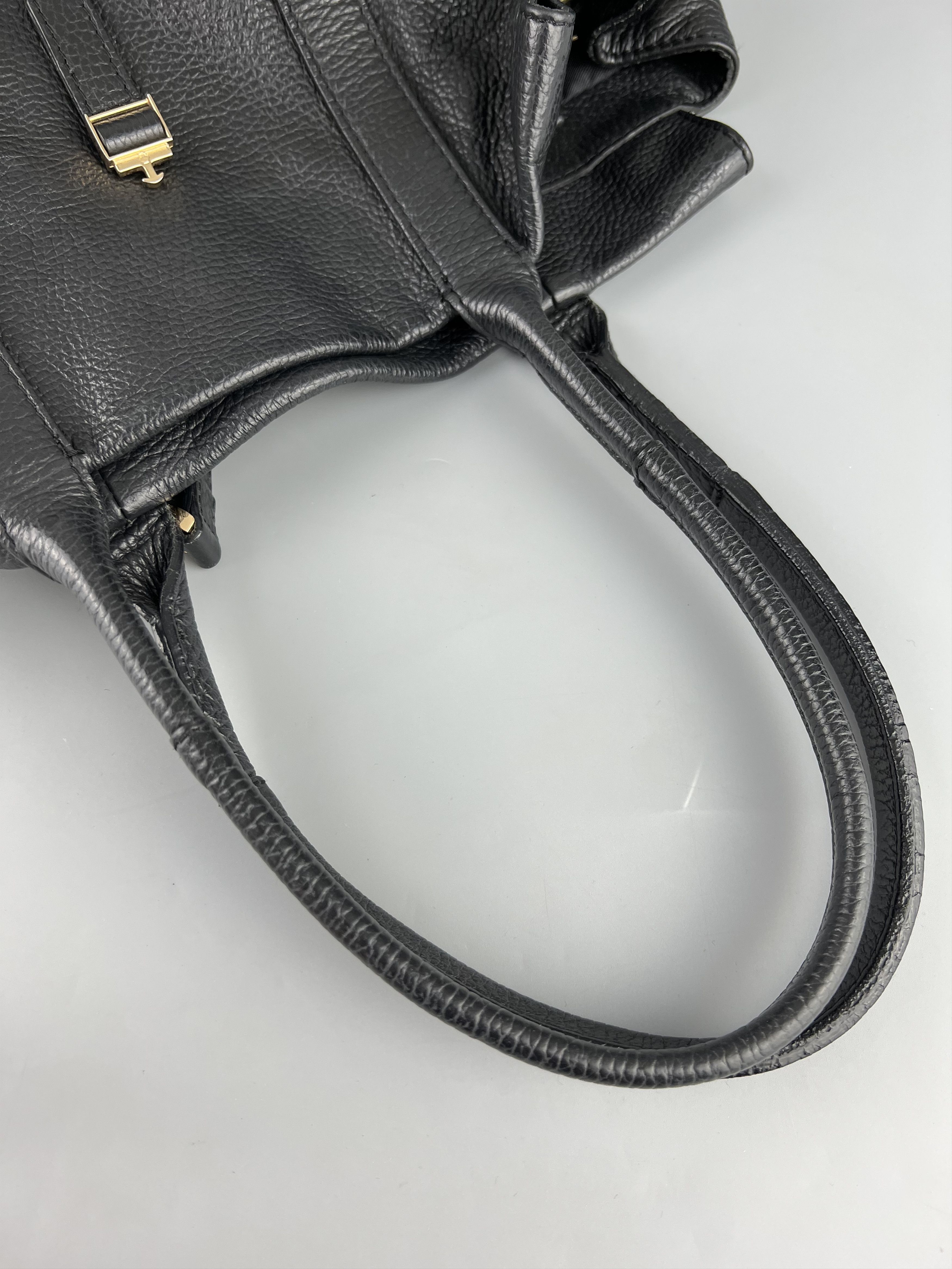 Gianni Chiarini Gianni Chiarini Black Leather Shoulder Bag Size ONE SIZE - 7 Thumbnail
