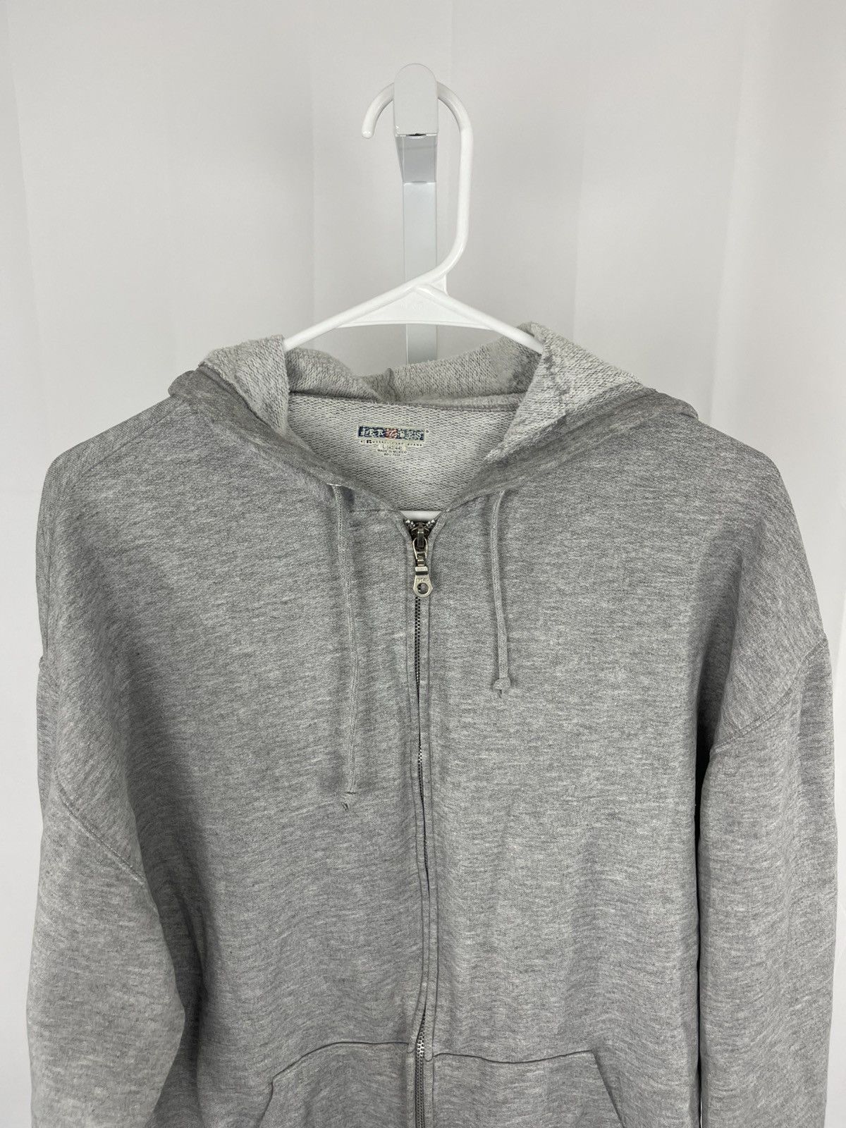 Jerzees × Russell Athletic vintage x grey zip up jacket Size US L / EU 52-54 / 3 - 1 Thumbnail
